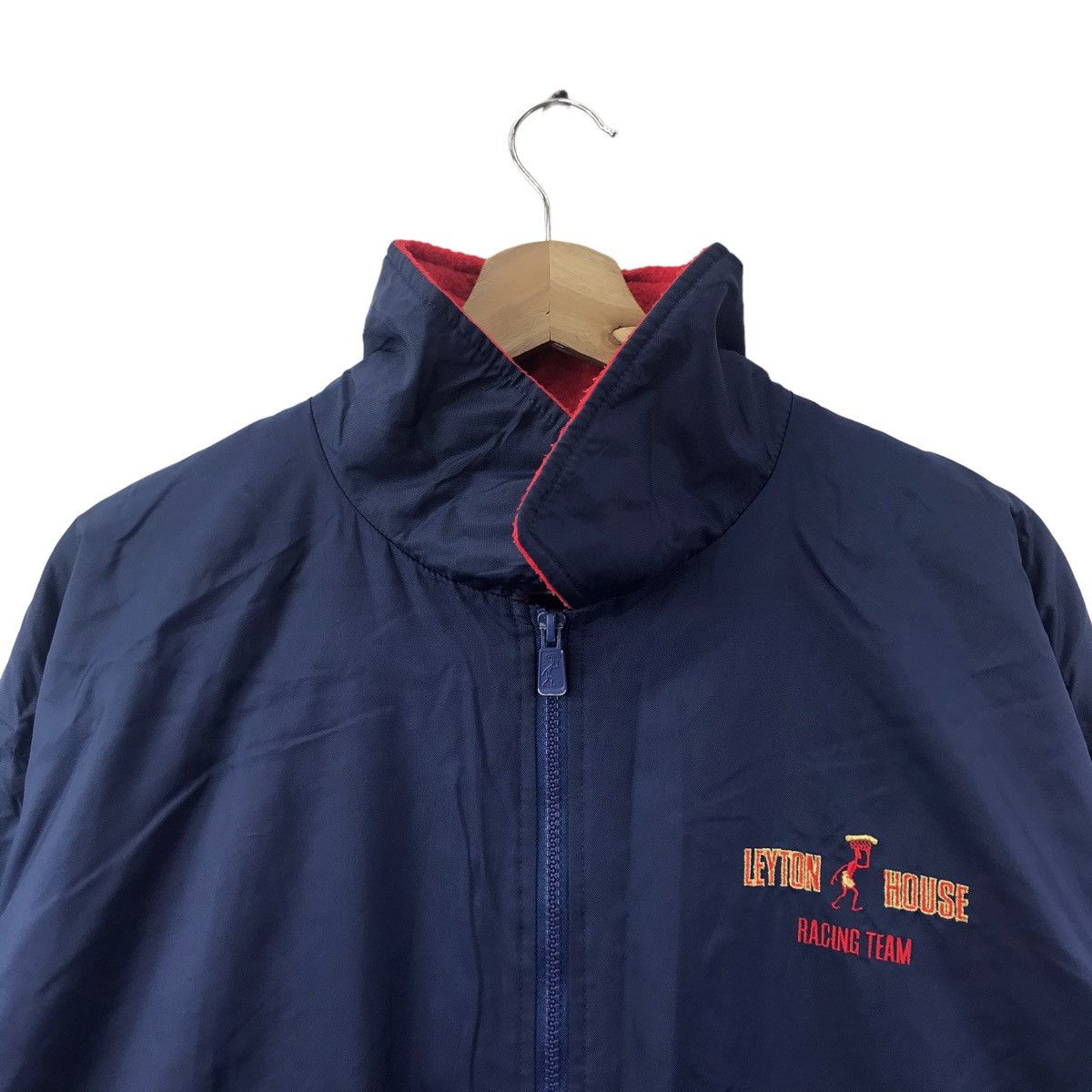 Vintage Vintage LEYTON HOUSE Racing Team Oversize Bomber Jacket Size US XL / EU 56 / 4 - 4 Thumbnail