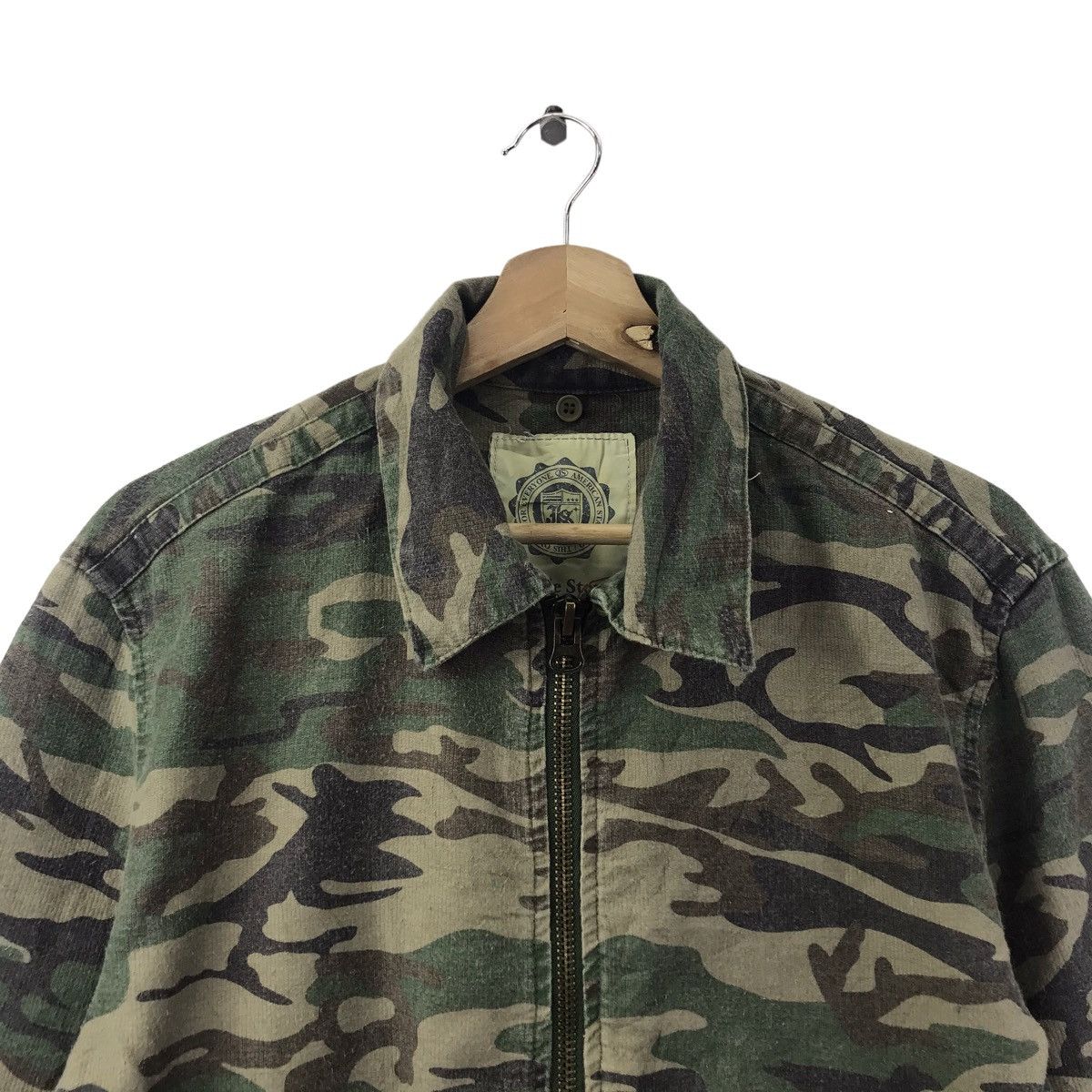 Vintage JUNGLE STORM American Standard Camouflage Full Zipper Bomber Size US M / EU 48-50 / 2 - 2 Thumbnail