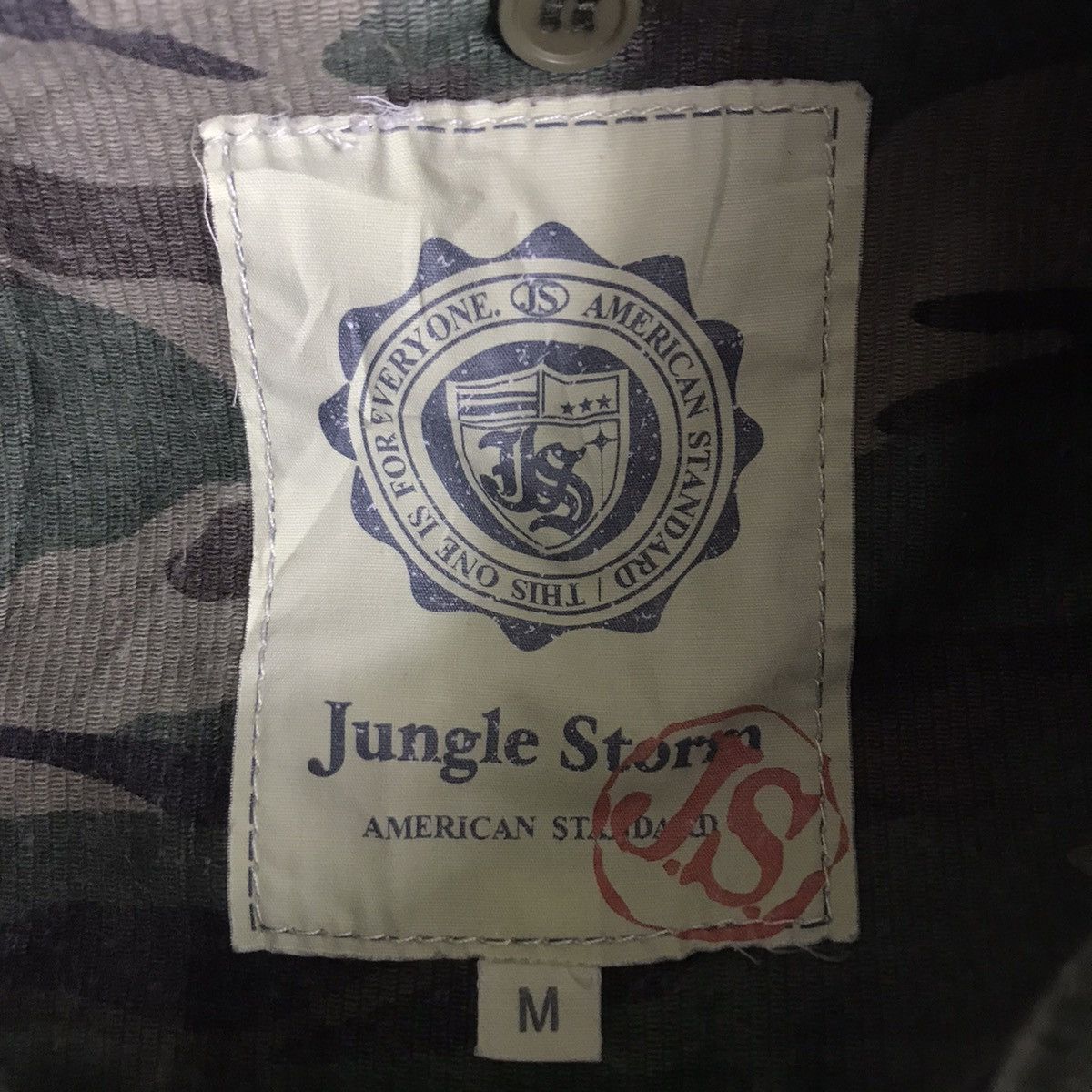 Vintage JUNGLE STORM American Standard Camouflage Full Zipper Bomber Size US M / EU 48-50 / 2 - 3 Thumbnail