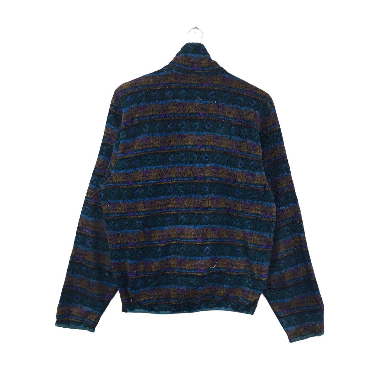 L.L. Bean Vintage LL BEAN USA Native Navajo AztecOverprintFleeceJacket Size US M / EU 48-50 / 2 - 4 Thumbnail