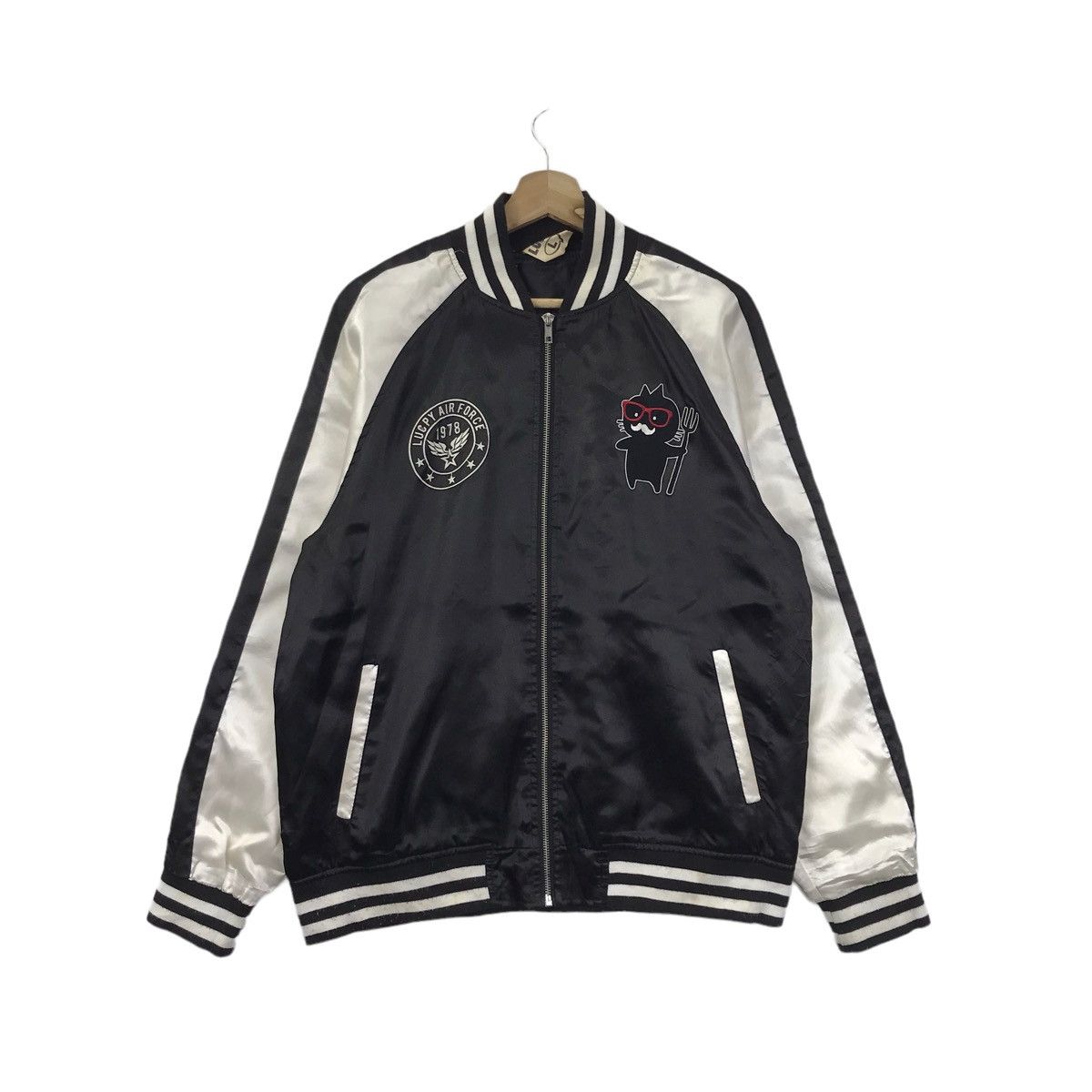 Vintage Vintage LUCPY AIRFORCE 1978 Varsity Sukajan Bomber Jacket Size US L / EU 52-54 / 3 - 3 Thumbnail