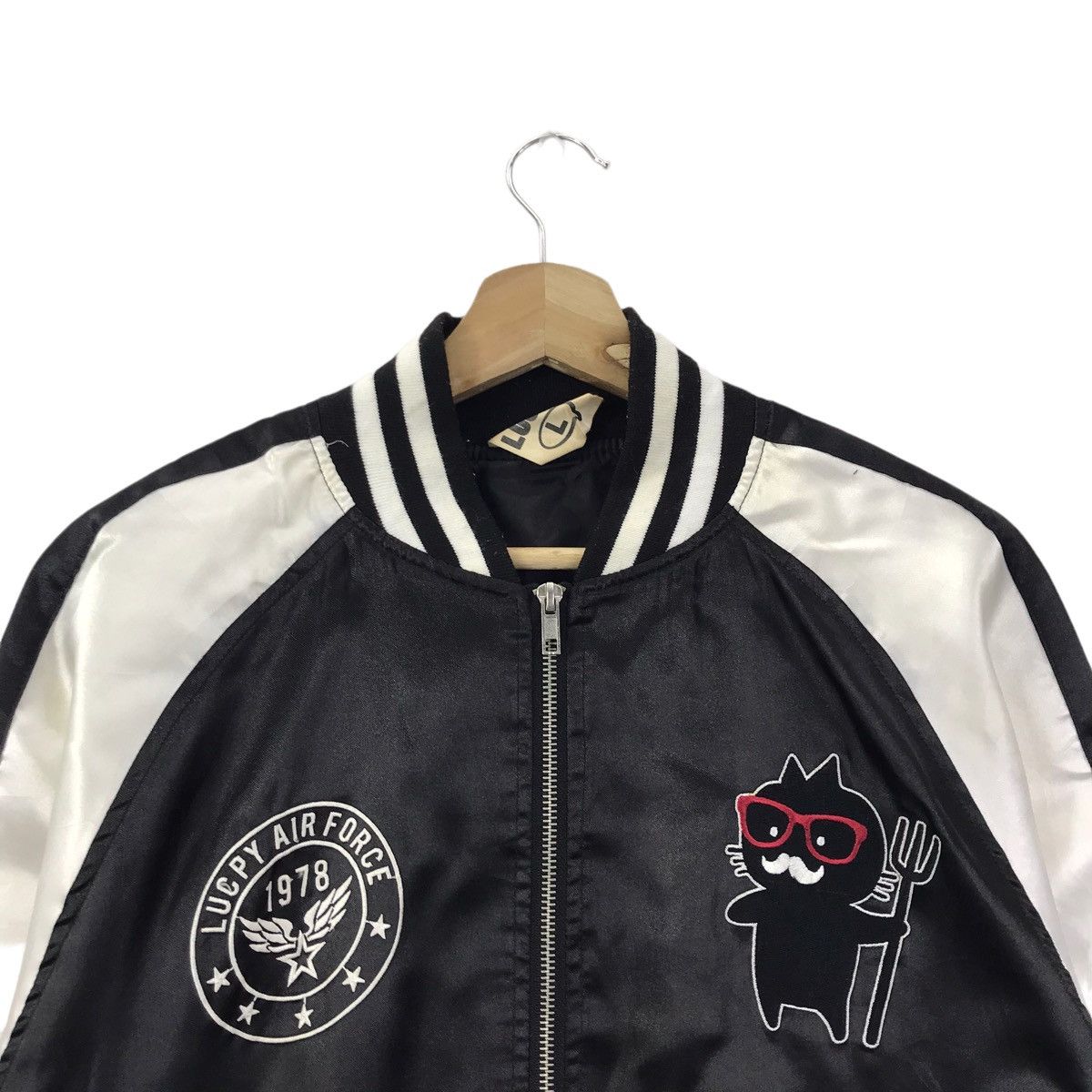 Vintage Vintage LUCPY AIRFORCE 1978 Varsity Sukajan Bomber Jacket Size US L / EU 52-54 / 3 - 4 Thumbnail