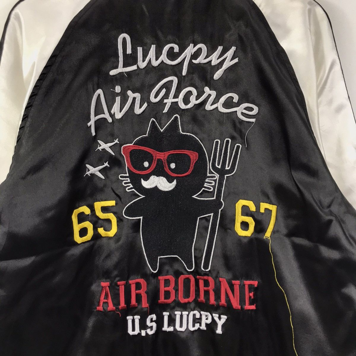 Vintage Vintage LUCPY AIRFORCE 1978 Varsity Sukajan Bomber Jacket Size US L / EU 52-54 / 3 - 2 Thumbnail
