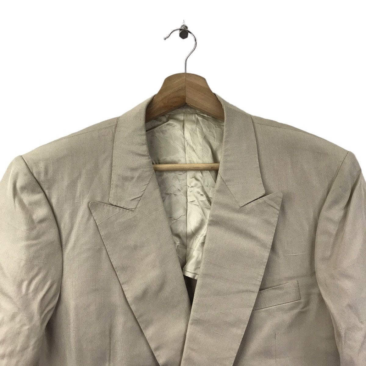 GBOCCHESE Italian Designer Beige popular Plain Blazer Coat Jacket