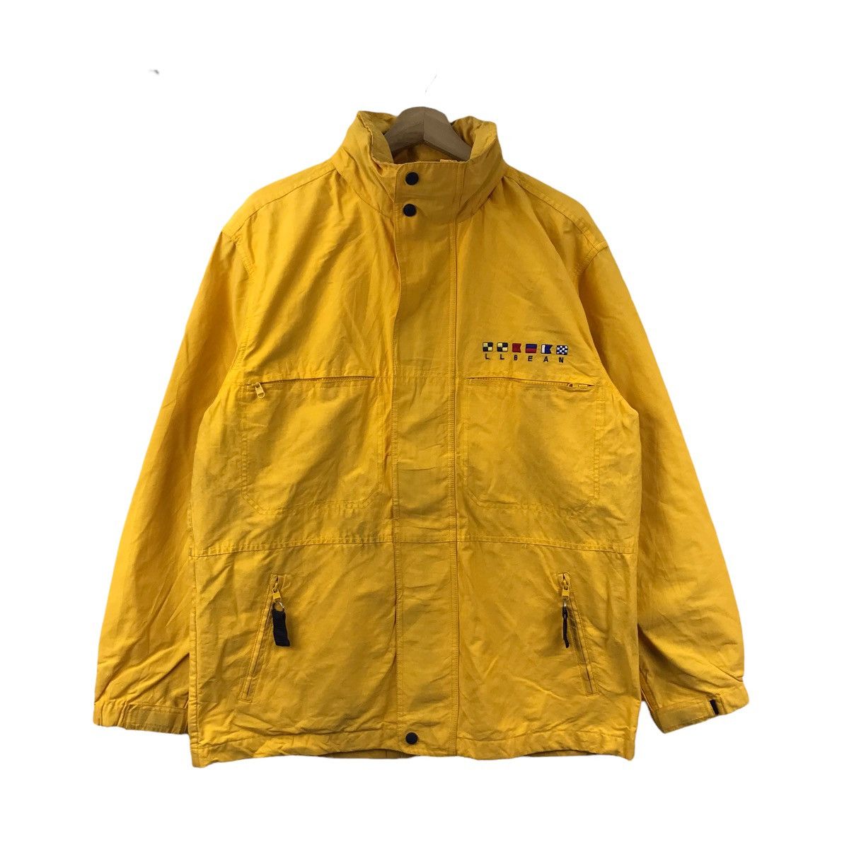 L.L. Bean LL BEAN USA Core Canvas Yellow Bomber Jacket Size US M / EU 48-50 / 2 - 1 Thumbnail