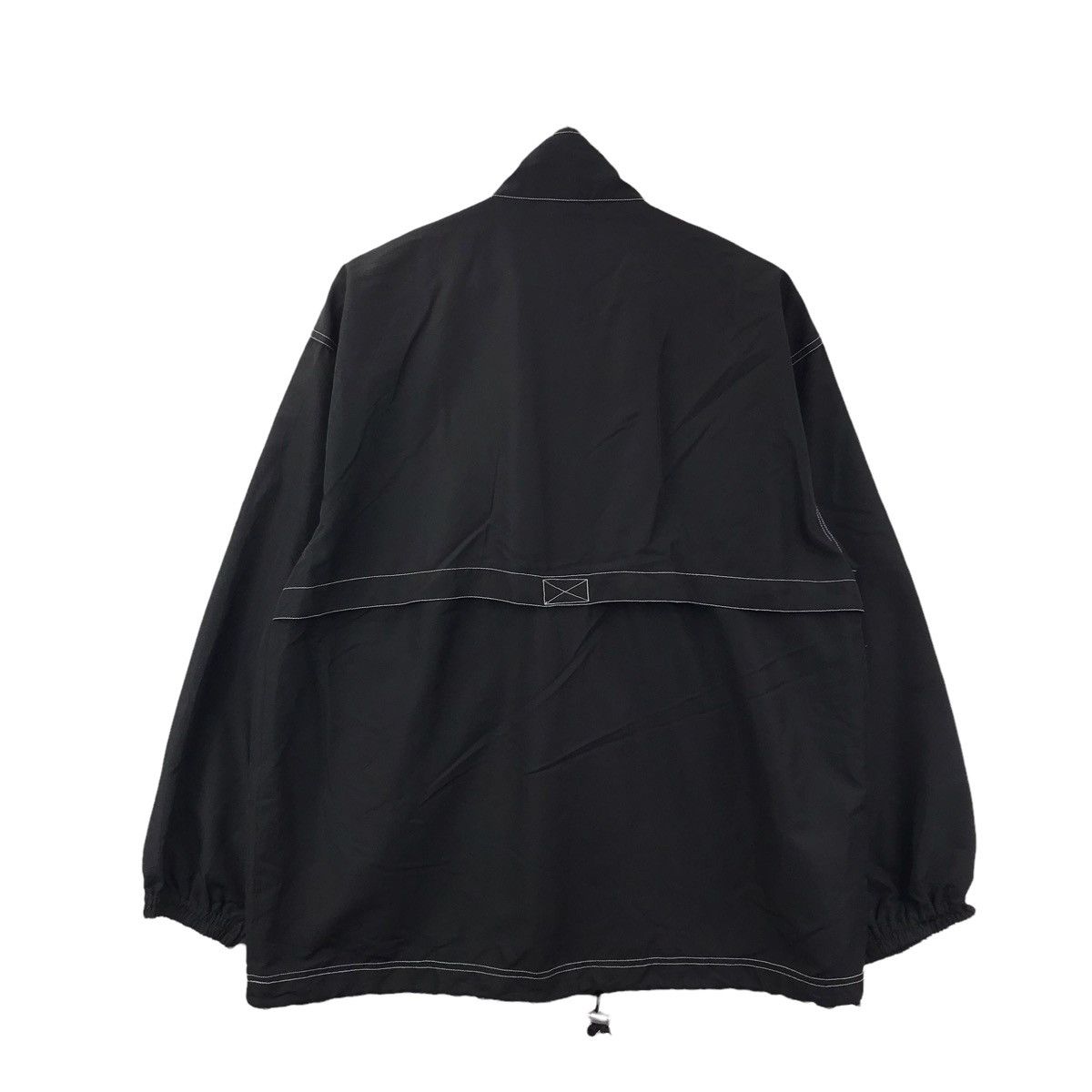 Asics ASICS DEPORTE Full Zipper Black Windbreaker Jacket Size US M / EU 48-50 / 2 - 7 Thumbnail