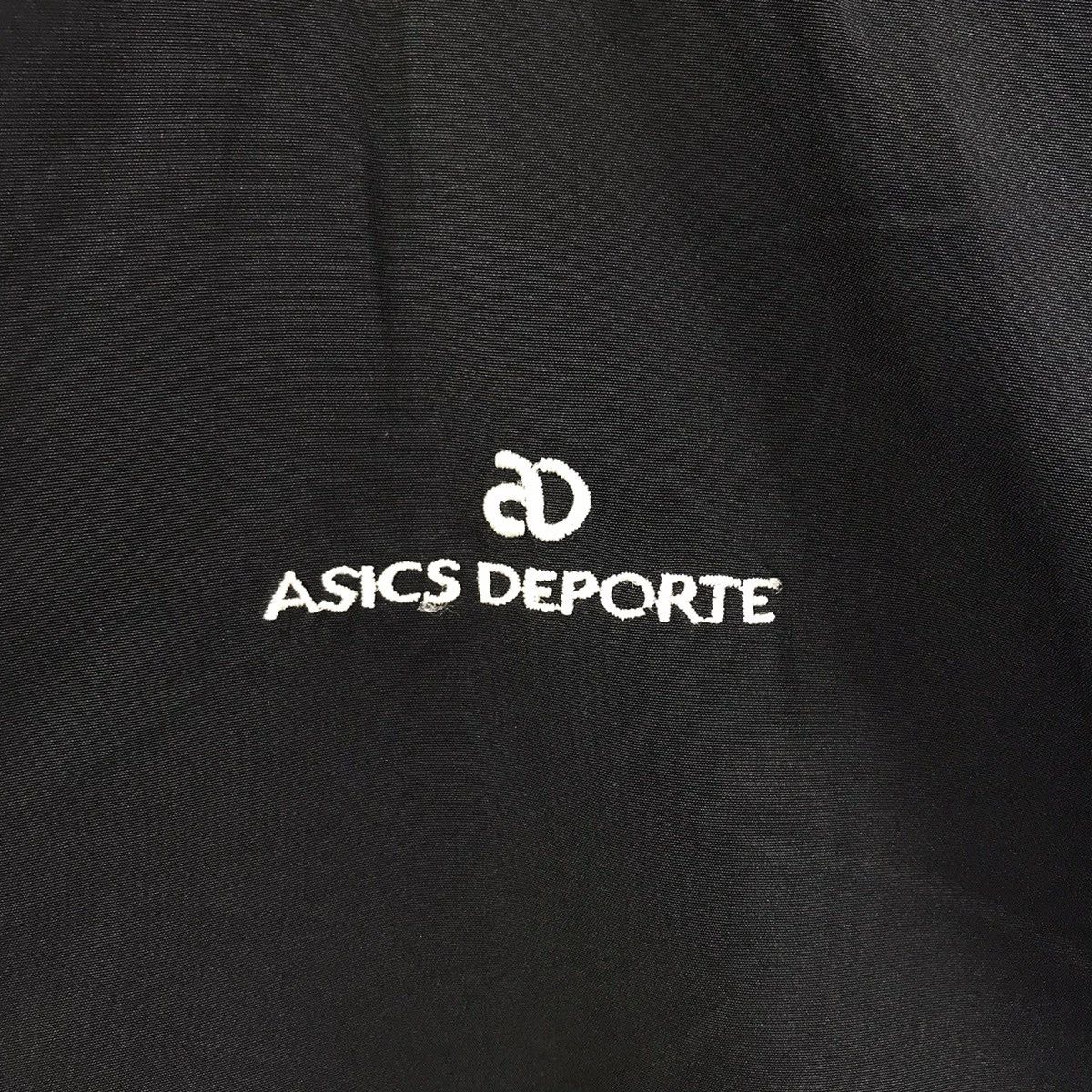 Asics ASICS DEPORTE Full Zipper Black Windbreaker Jacket Size US M / EU 48-50 / 2 - 3 Thumbnail