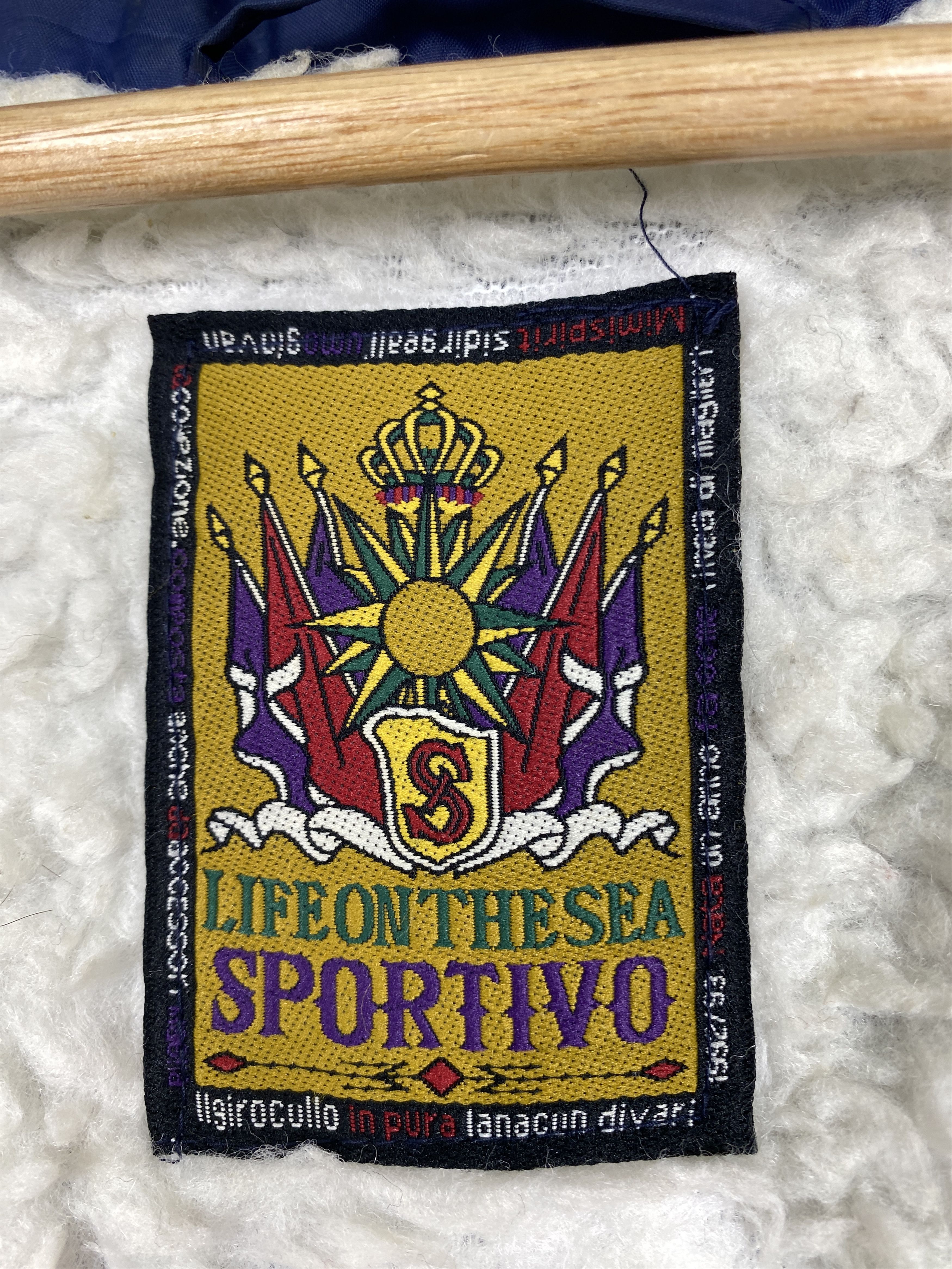 La Sportiva Vintage SPORTIVO Sherpa Lining Hoodie Button Up Jacket Size US M / EU 48-50 / 2 - 13 Thumbnail
