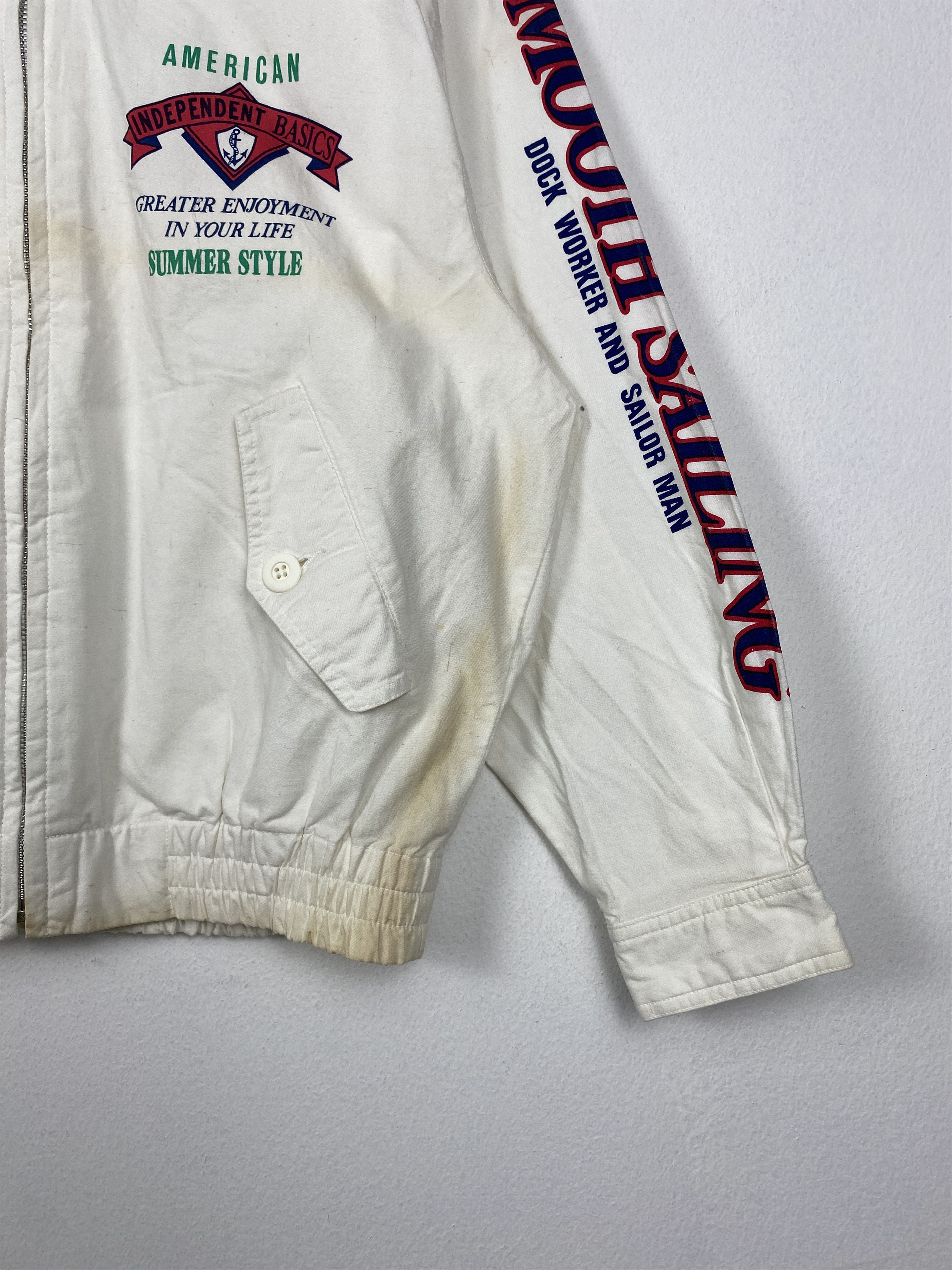 Japanese Brand Vintage 90s BOAT SWAIN Zip Up Jacket J1188 Size US S / EU 44-46 / 1 - 4 Thumbnail