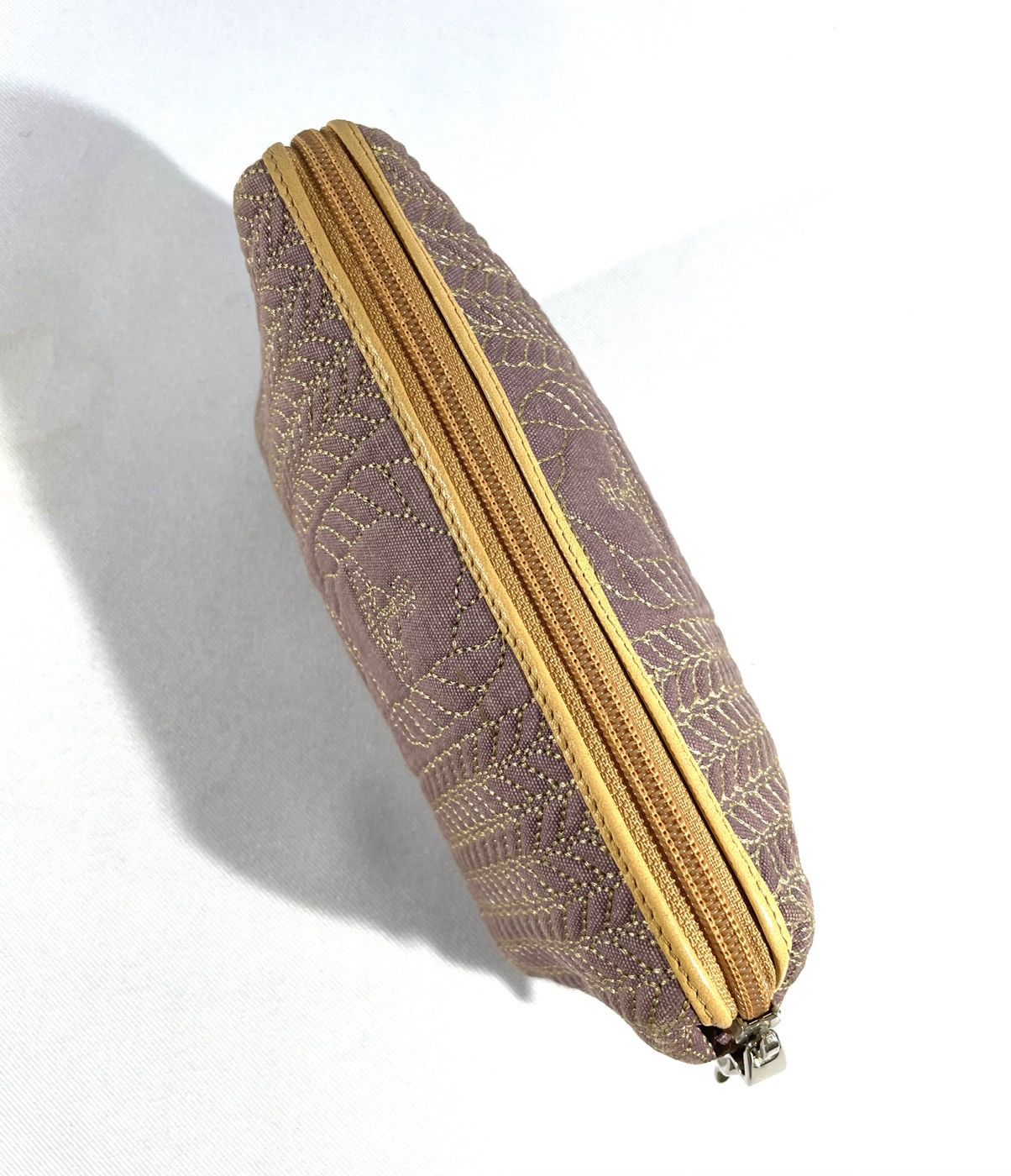 Vivienne Westwood Purple Quilted Canvas Orb Pouch Size ONE SIZE - 7 Thumbnail