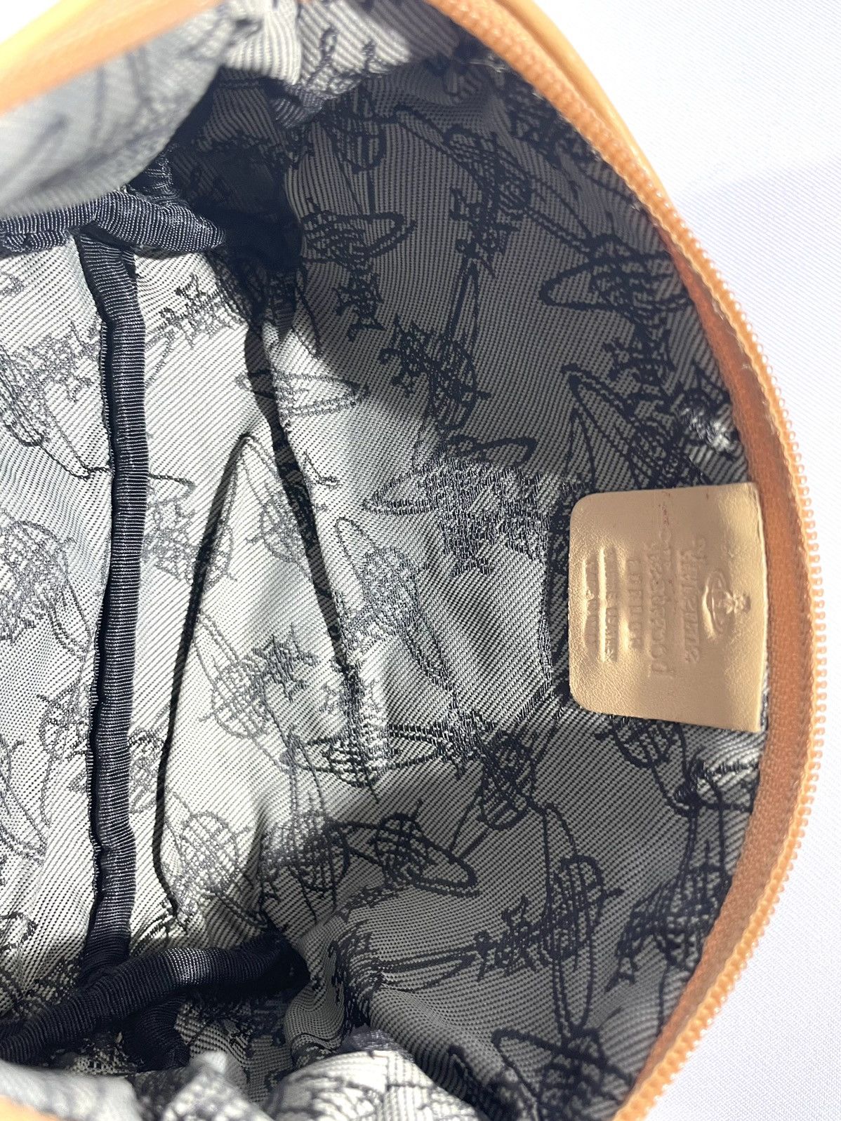 Vivienne Westwood Purple Quilted Canvas Orb Pouch Size ONE SIZE - 9 Thumbnail