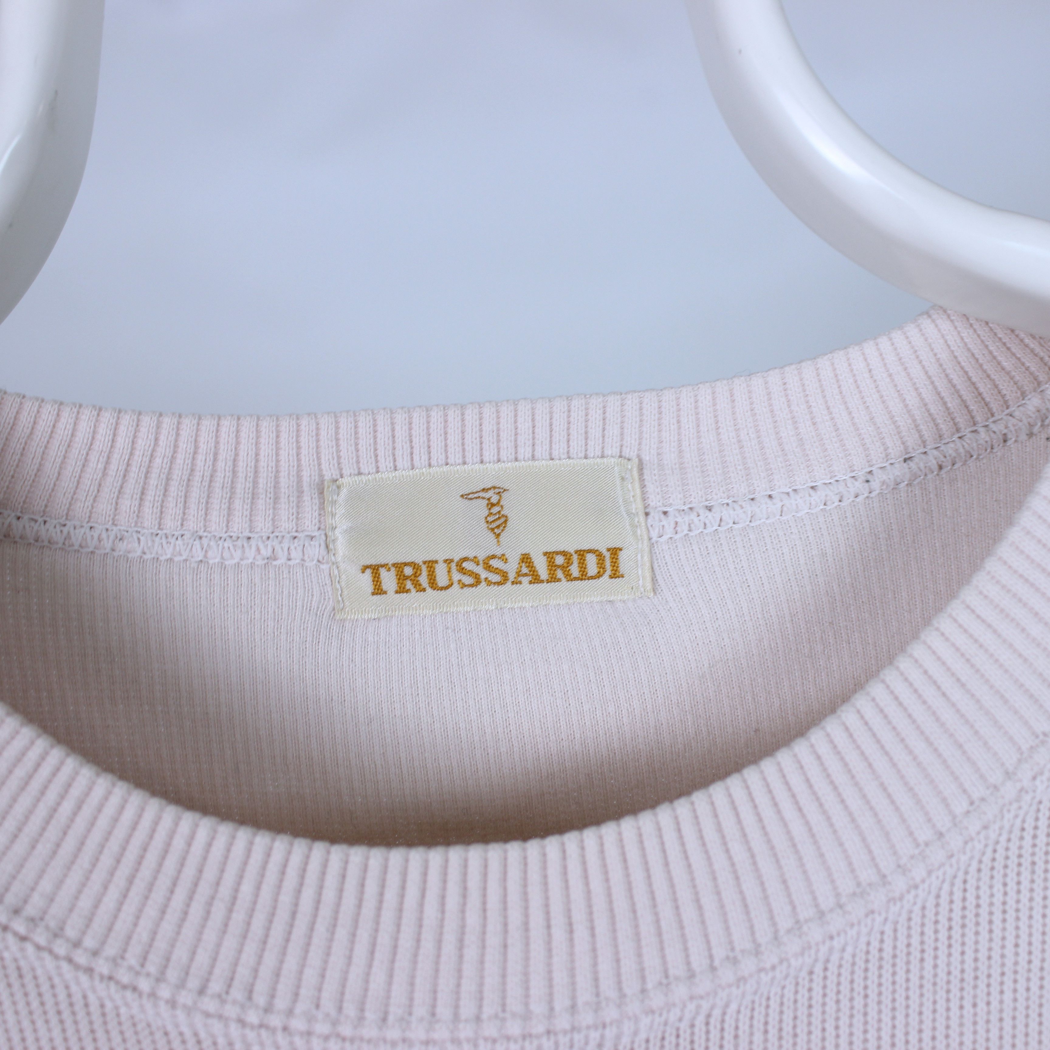 Trussardi Trussardi sweater vintage big logo centr rarity pink M Size US M / EU 48-50 / 2 - 3 Thumbnail