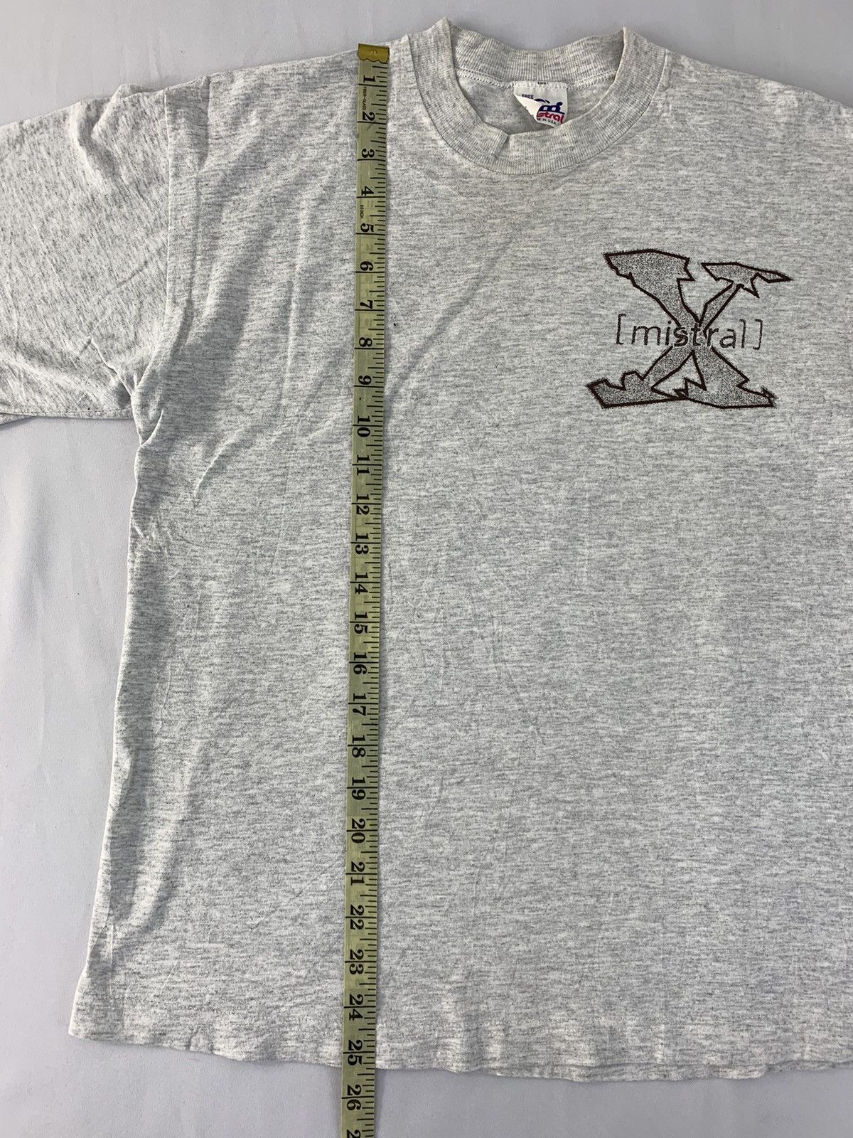 Vintage 80s 90s Mistral X Song By Bygone Big Logo Tee Size US S / EU 44-46 / 1 - 8 Thumbnail