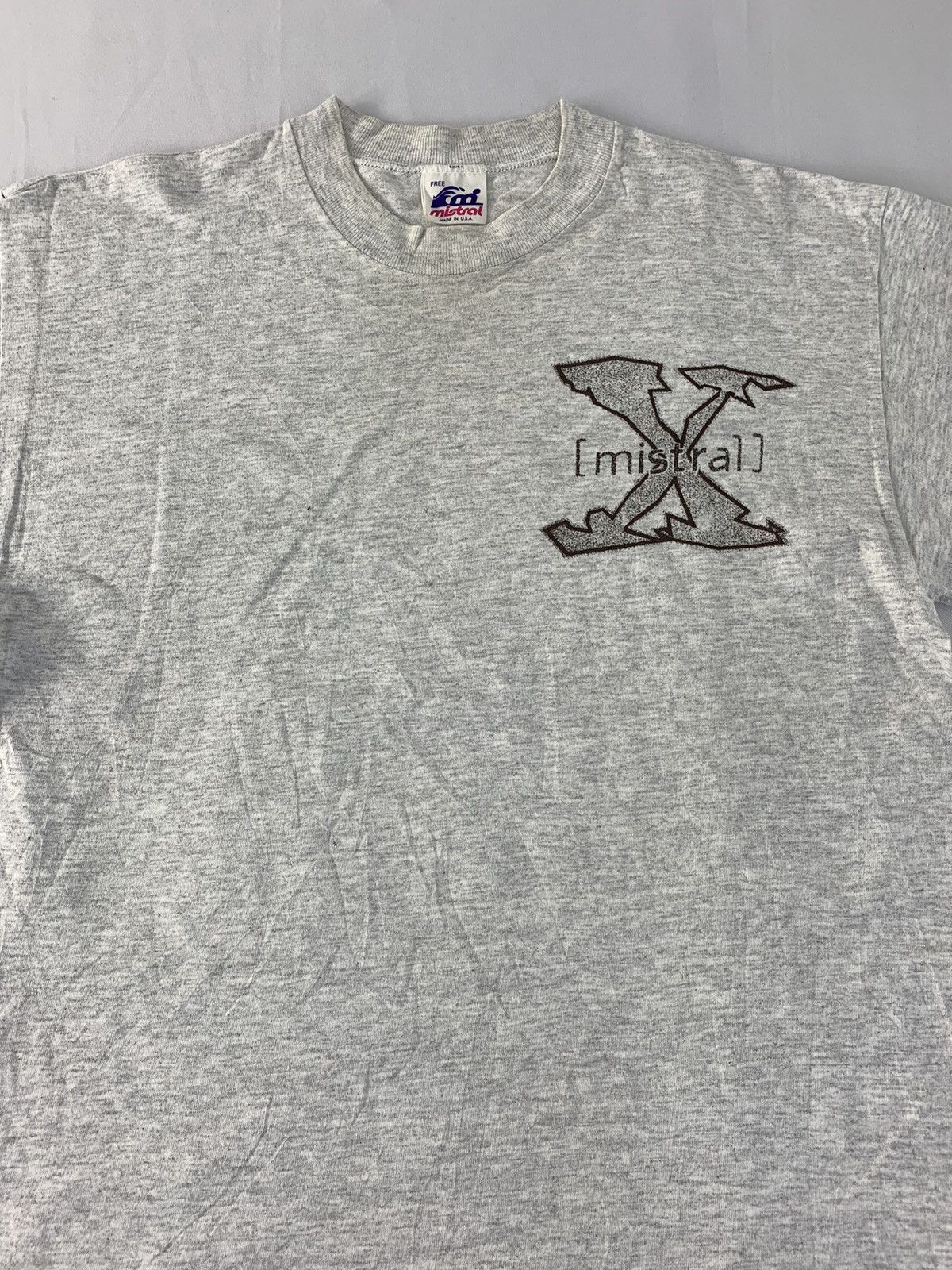 Vintage 80s 90s Mistral X Song By Bygone Big Logo Tee Size US S / EU 44-46 / 1 - 4 Thumbnail