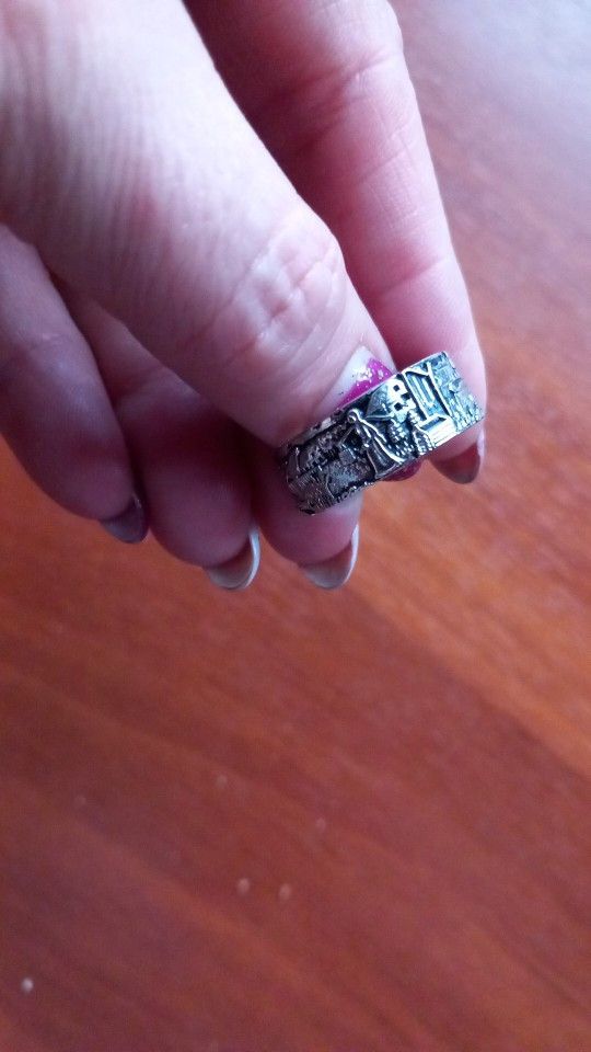 Jewelry Silver Deer Forest Ring Size ONE SIZE - 7 Thumbnail