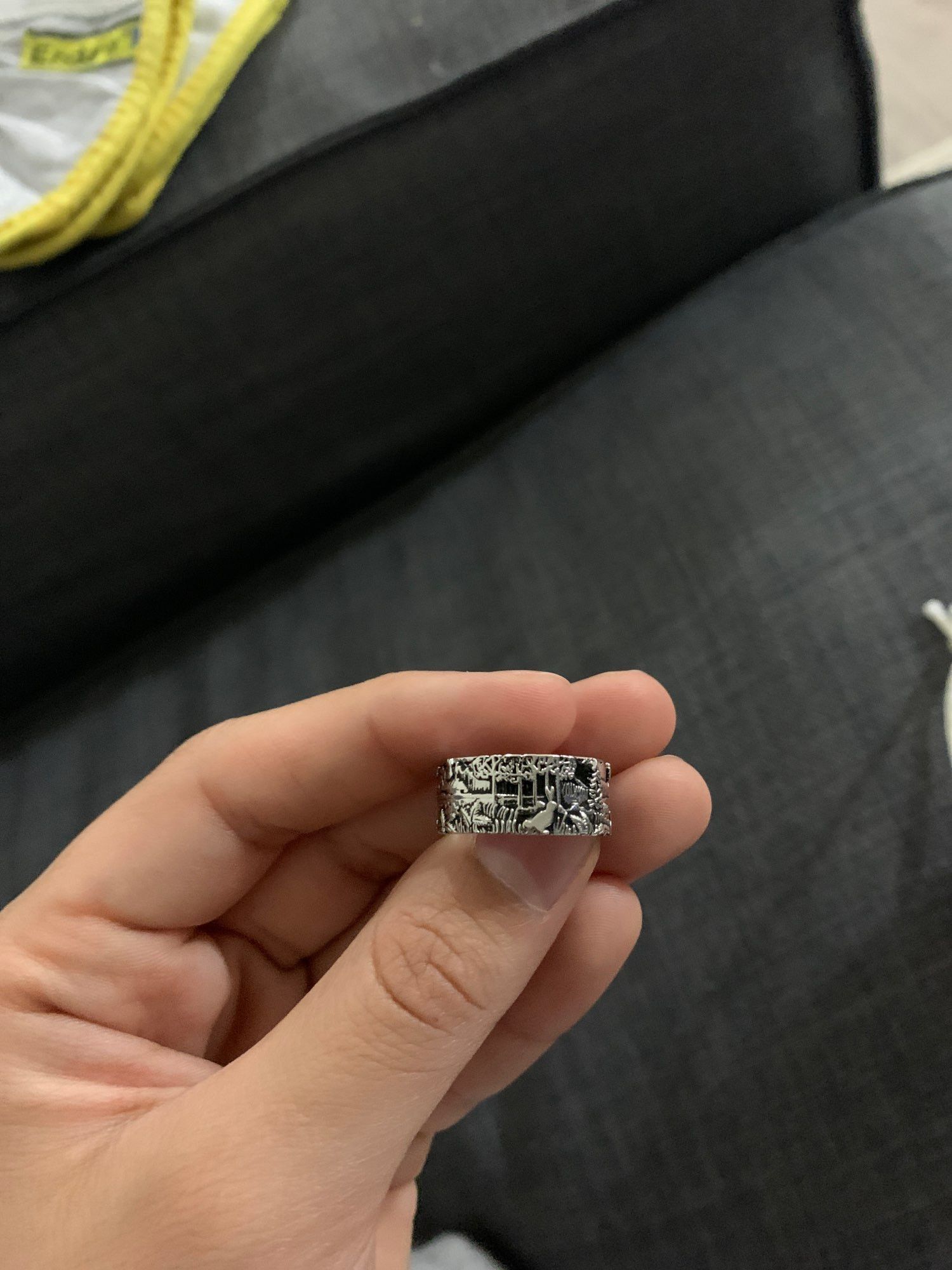 Jewelry Silver Deer Forest Ring Size ONE SIZE - 2 Thumbnail