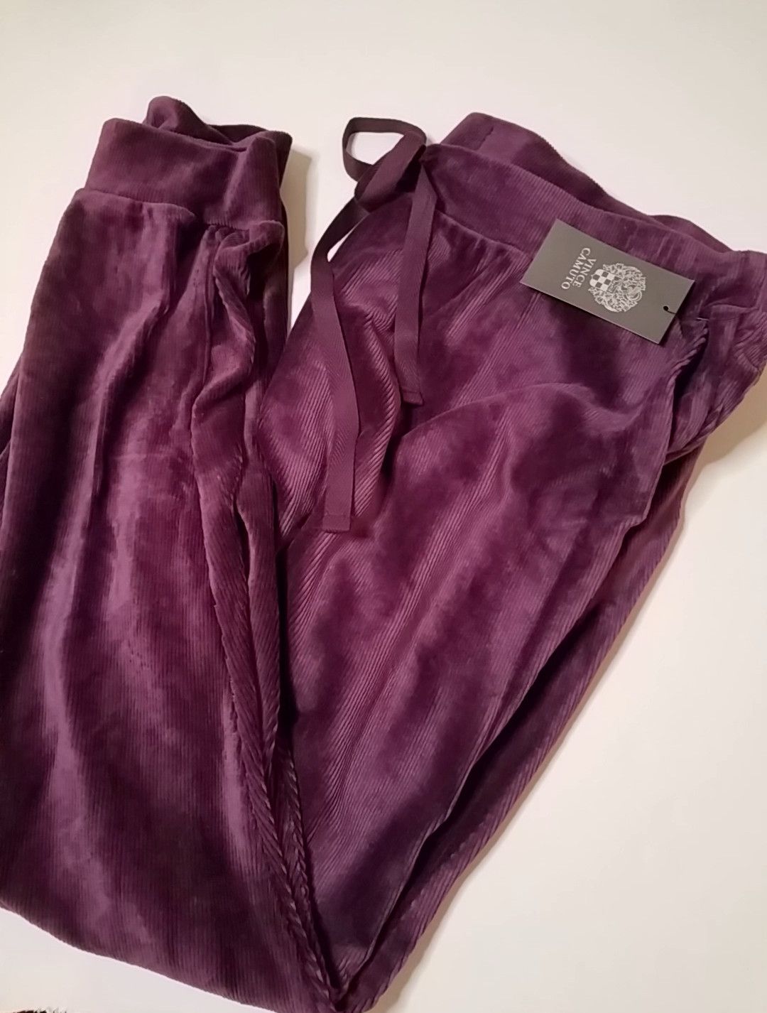 Vince Camuto Vince Camuto Cotton Corduroy Drawstring Waist Joggers 2X Size 40" / US 18 - 3 Thumbnail
