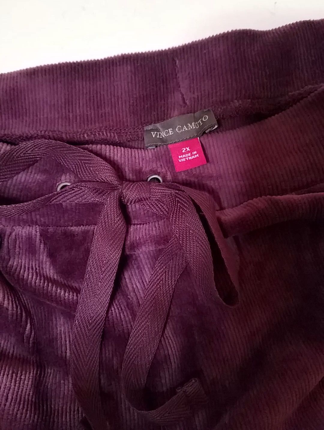 Vince Camuto Vince Camuto Cotton Corduroy Drawstring Waist Joggers 2X Size 40" / US 18 - 6 Thumbnail