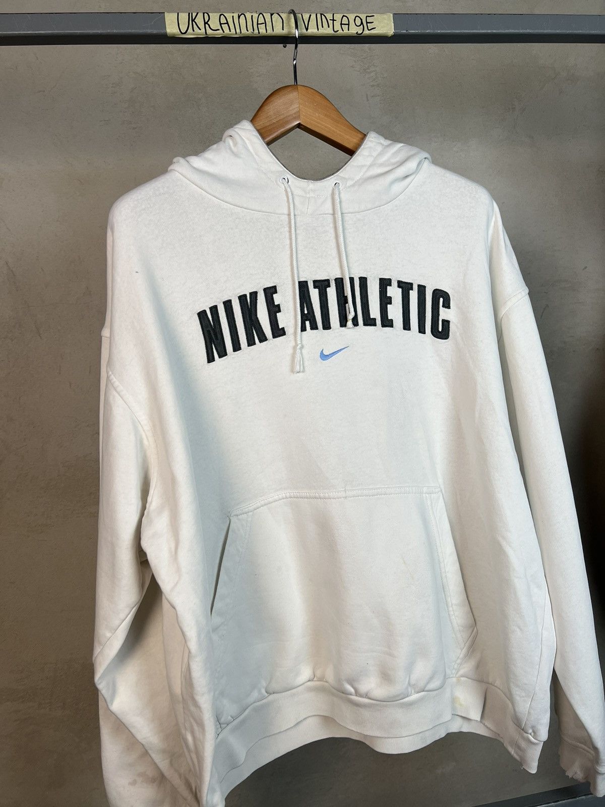 Nike × Vintage Nike Athletic Vintage Hoodie Size US L / EU 52-54 / 3 - 2 Thumbnail