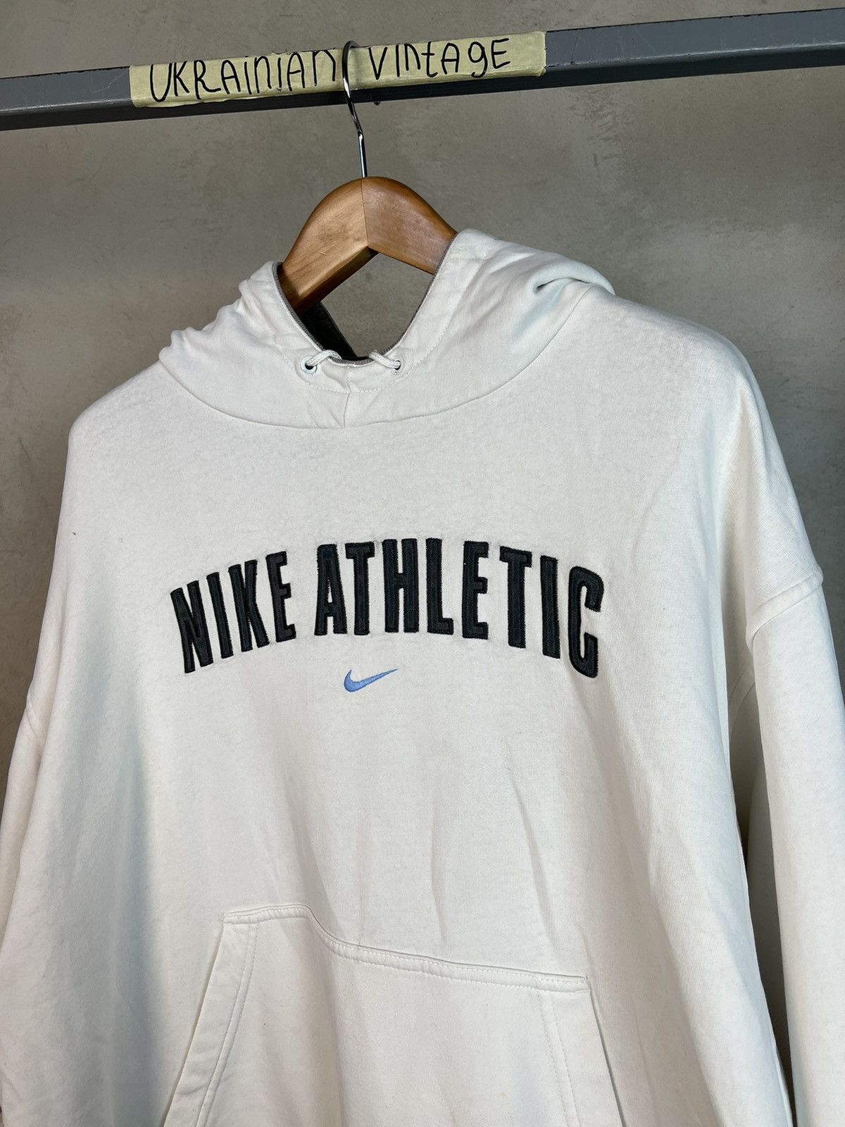Nike × Vintage Nike Athletic Vintage Hoodie Size US L / EU 52-54 / 3 - 1 Thumbnail