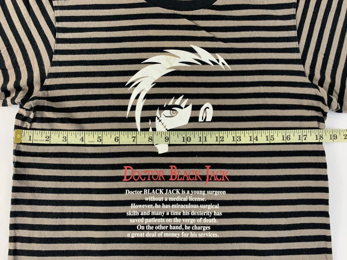 Anime Doctor Black Jack Hepburn Burakku Jakku Manga Striped Tee Size US S / EU 44-46 / 1 - 8 Thumbnail