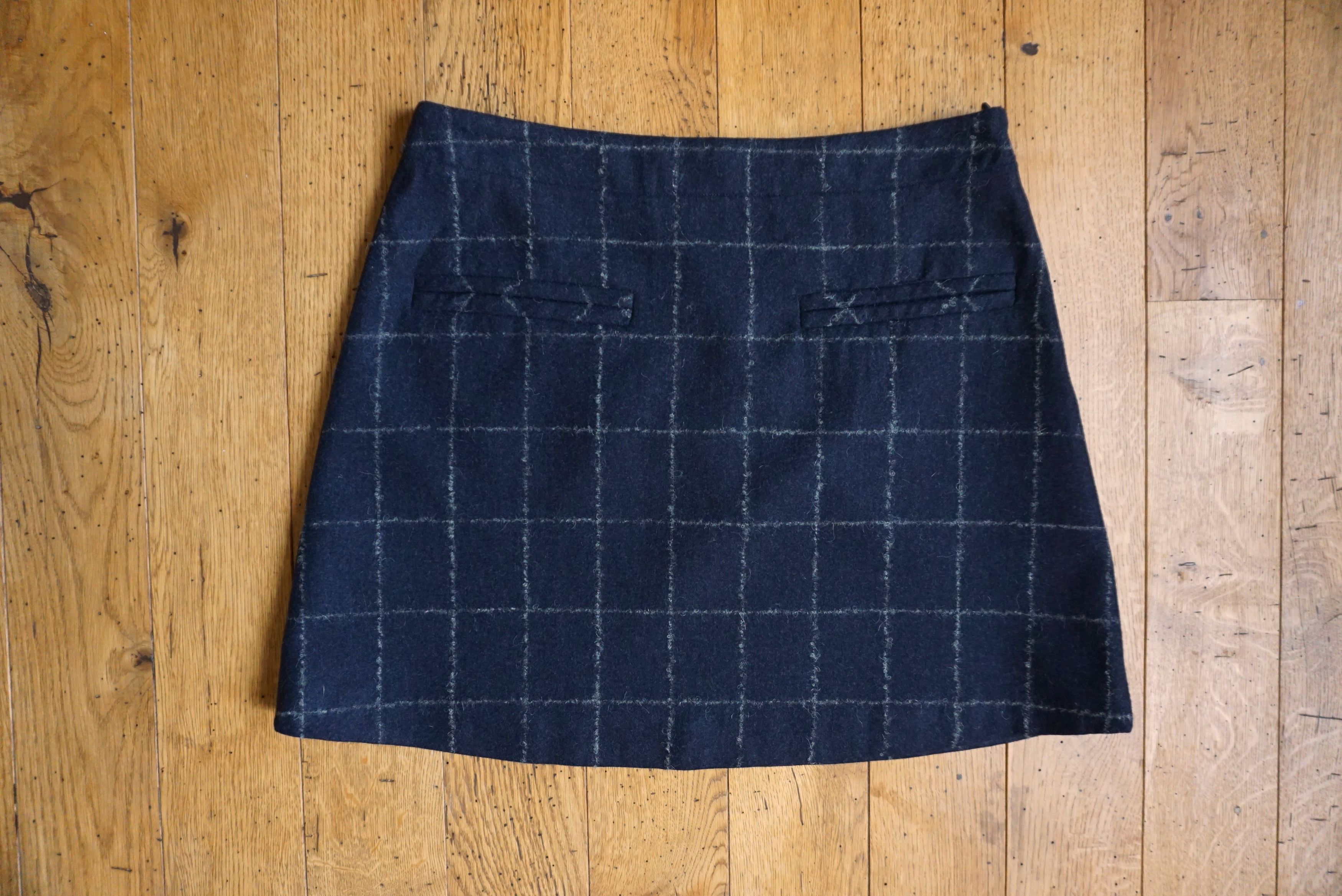 Designer Women RPR$250 SUISTUDIO L 12 40 100% wool mini ALFIE skirt Size 28" / US 6 / IT 42 - 9 Thumbnail