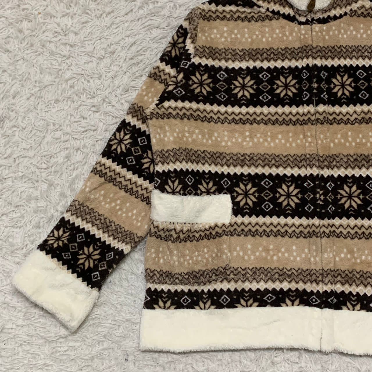 Japanese Brand Coeur sucre fleece navajo design jacket Size US L / EU 52-54 / 3 - 5 Thumbnail
