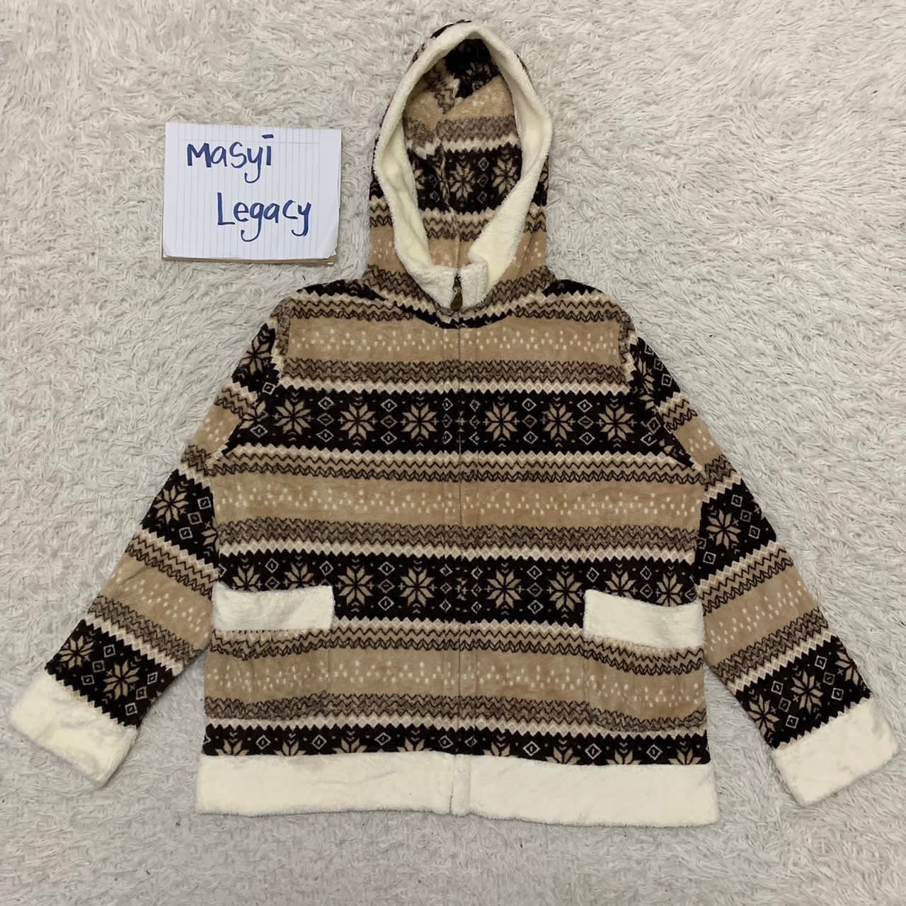 Coeur sucre fleece navajo design jacket