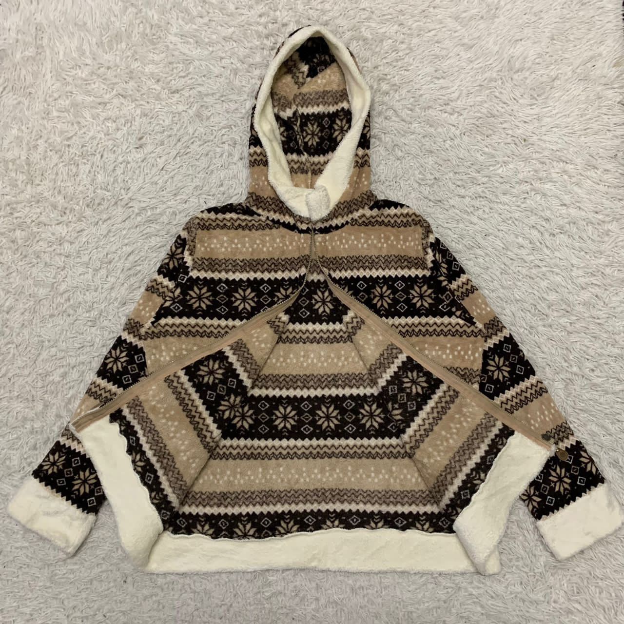 Japanese Brand Coeur sucre fleece navajo design jacket Size US L / EU 52-54 / 3 - 3 Thumbnail