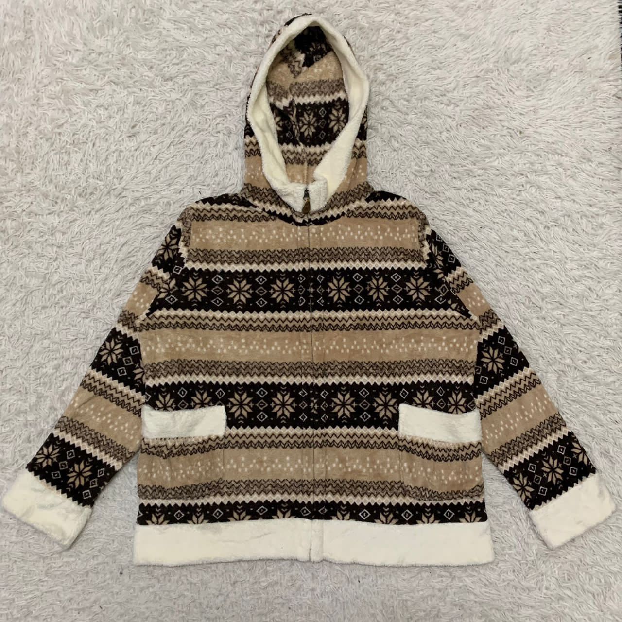 Japanese Brand Coeur sucre fleece navajo design jacket Size US L / EU 52-54 / 3 - 12 Thumbnail