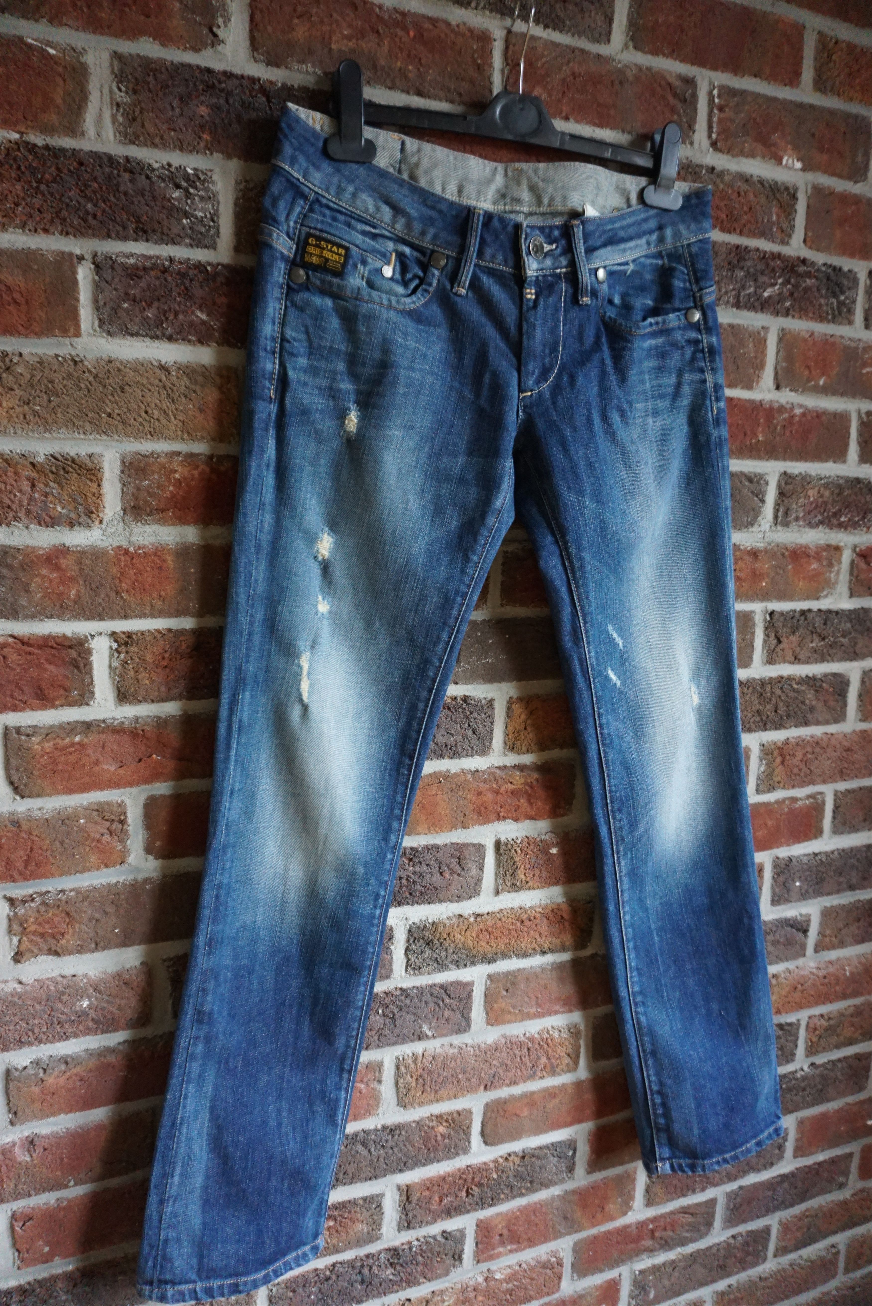 G-Star G-Star Raw jeans 30/32 Midge Straight WMN distressed denim Size 30" / US 8 / IT 44 - 6 Thumbnail