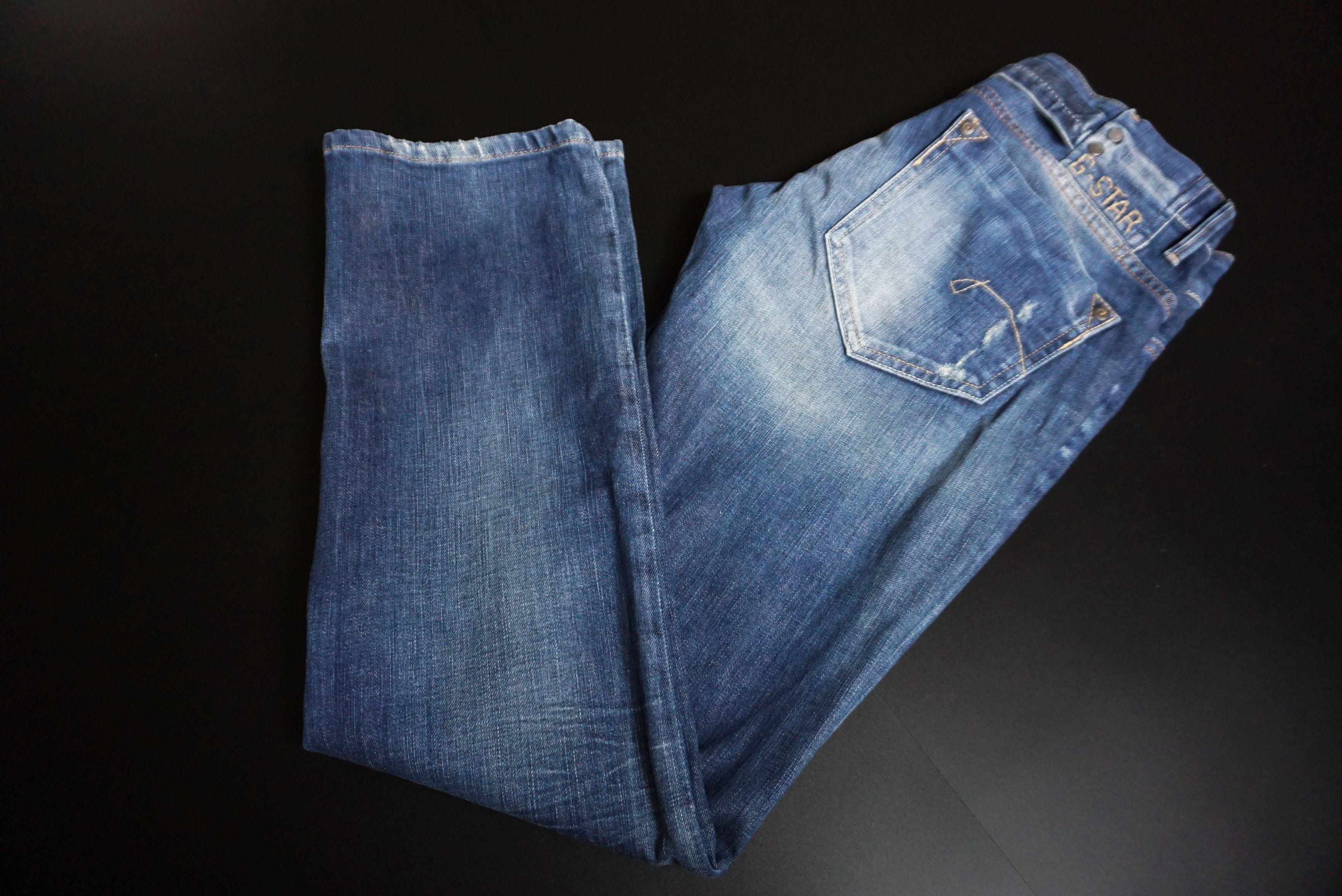 G-Star G-Star Raw jeans 30/32 Midge Straight WMN distressed denim Size 30" / US 8 / IT 44 - 19 Thumbnail