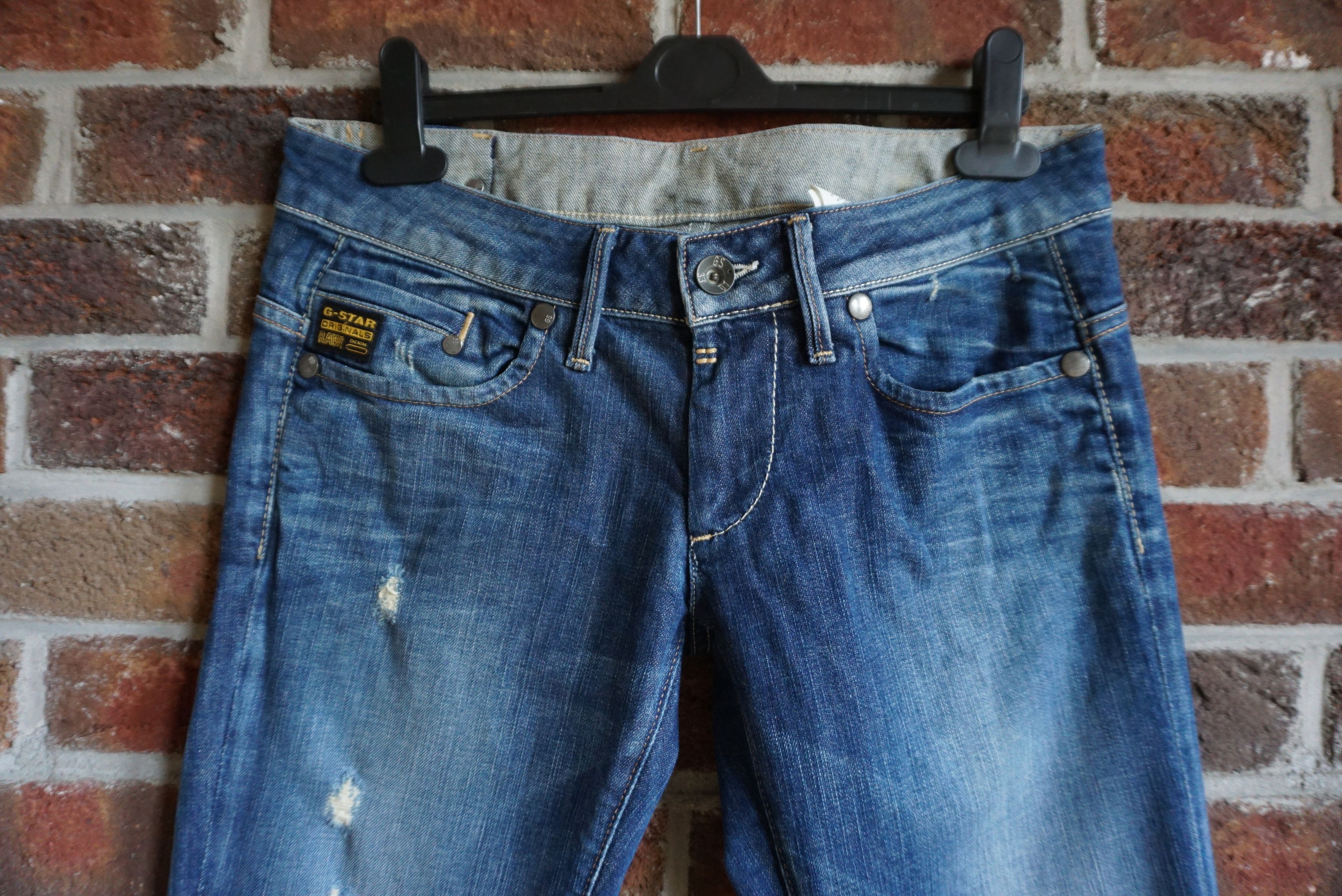G-Star G-Star Raw jeans 30/32 Midge Straight WMN distressed denim Size 30" / US 8 / IT 44 - 24 Thumbnail