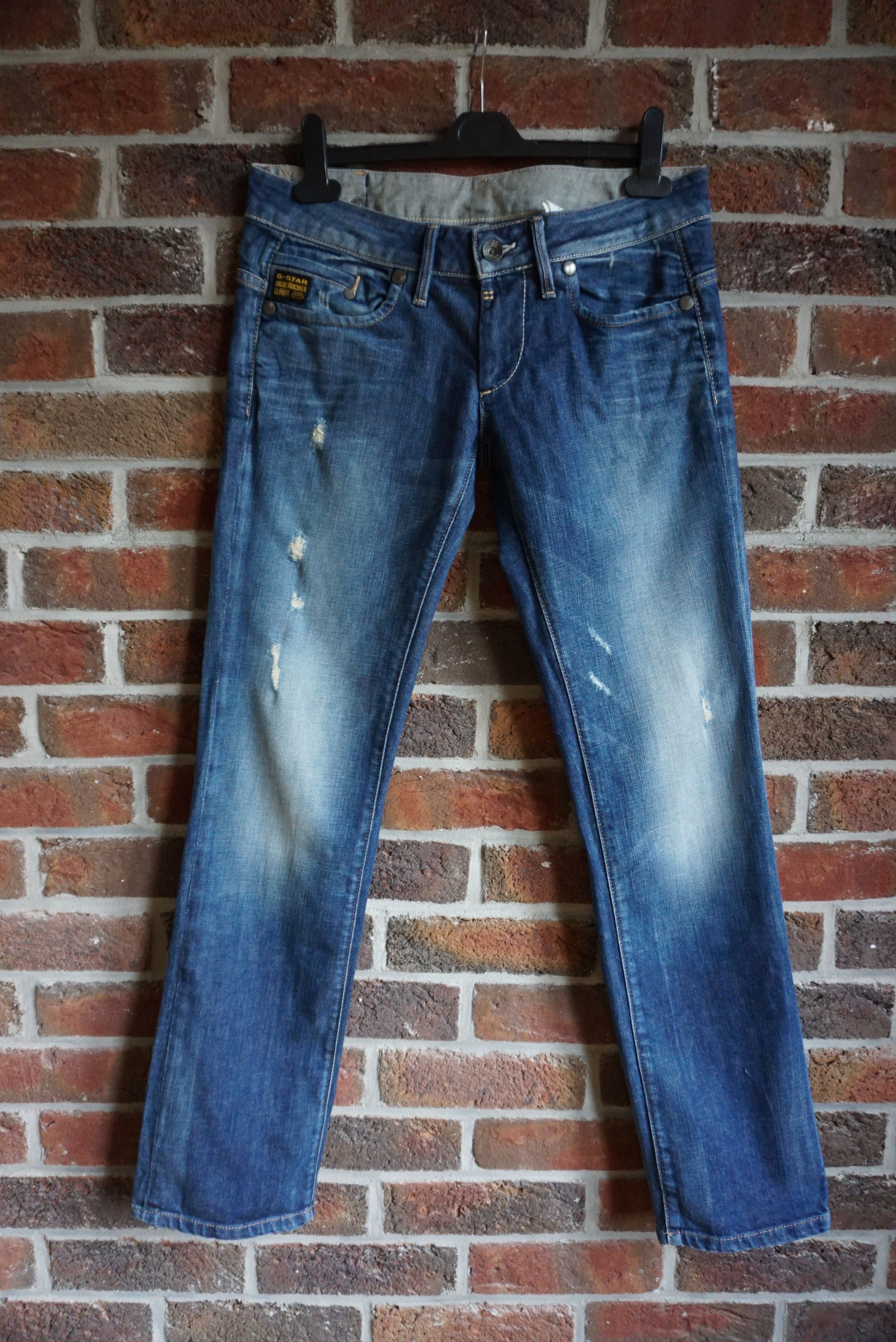 G-Star G-Star Raw jeans 30/32 Midge Straight WMN distressed denim Size 30" / US 8 / IT 44 - 1 Thumbnail