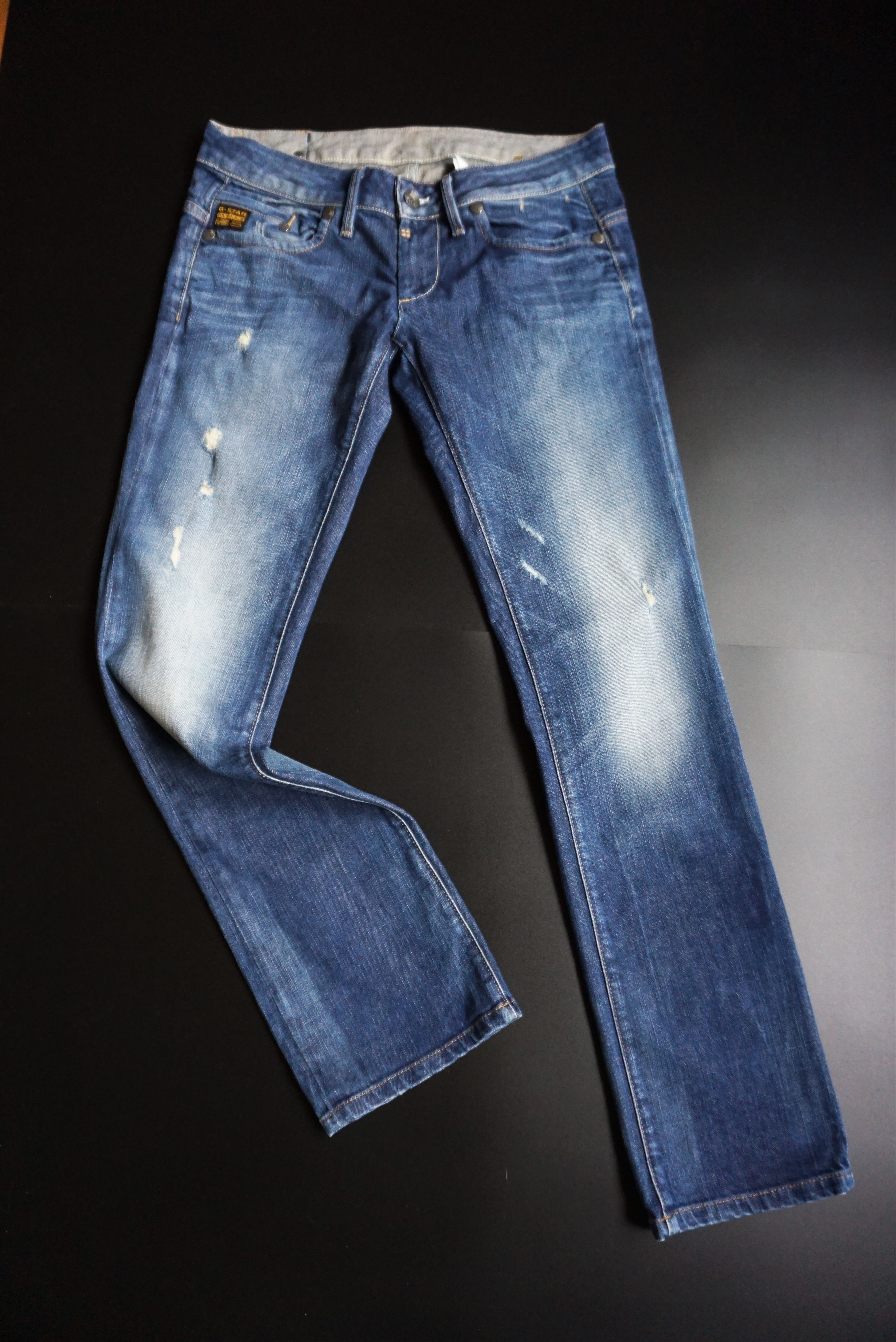 G-Star G-Star Raw jeans 30/32 Midge Straight WMN distressed denim Size 30" / US 8 / IT 44 - 14 Thumbnail
