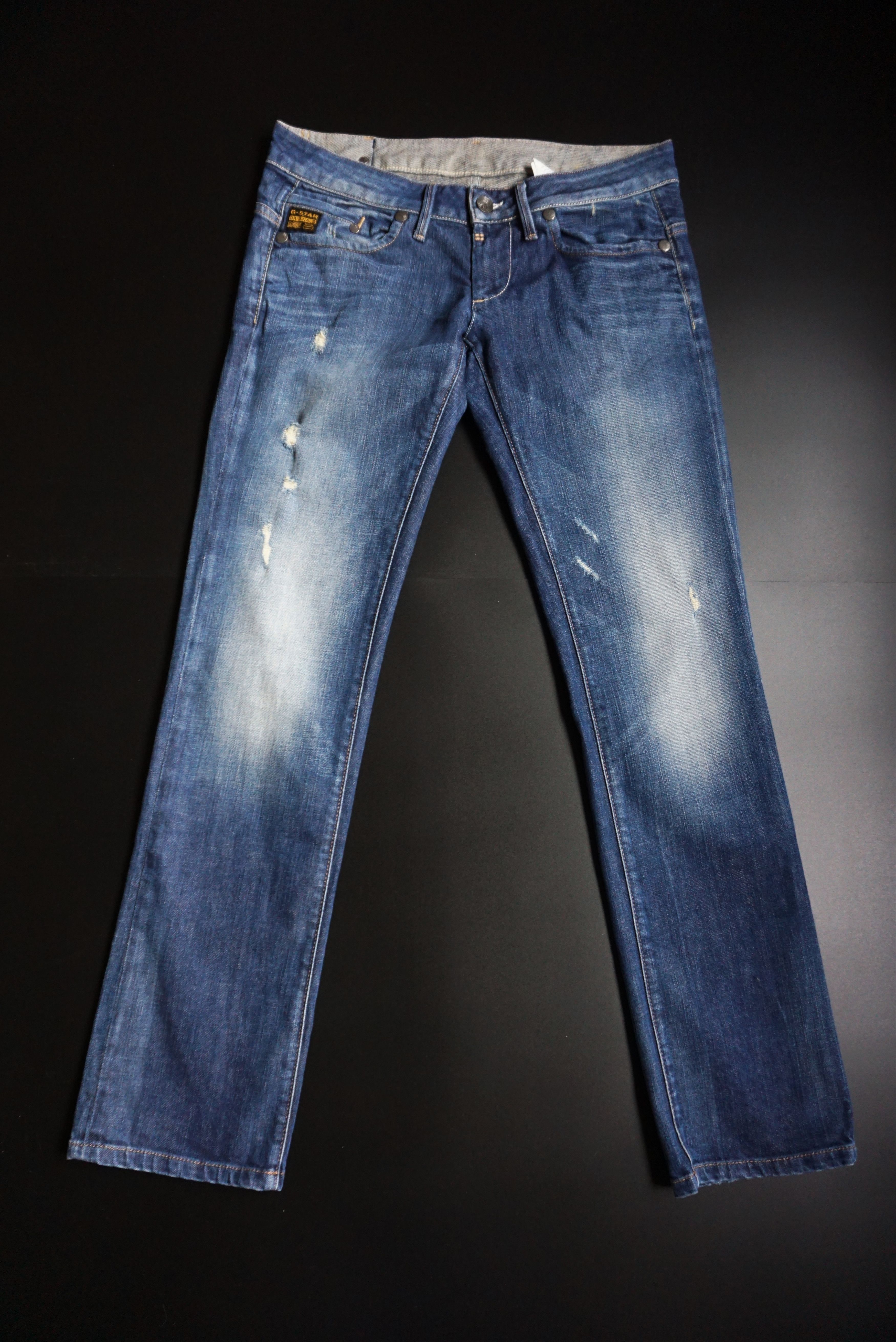 G-Star G-Star Raw jeans 30/32 Midge Straight WMN distressed denim Size 30" / US 8 / IT 44 - 7 Thumbnail