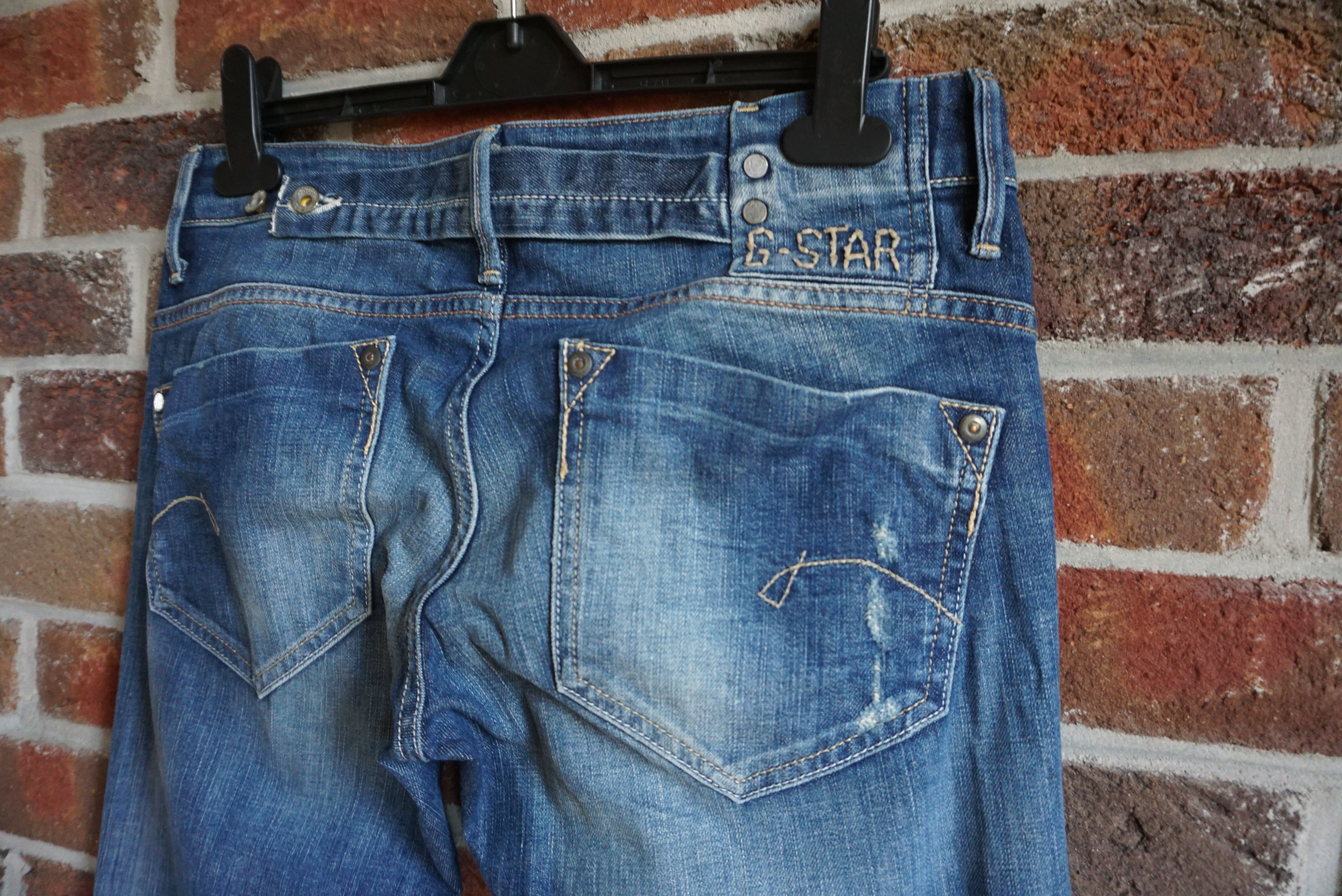 G-Star G-Star Raw jeans 30/32 Midge Straight WMN distressed denim Size 30" / US 8 / IT 44 - 4 Thumbnail