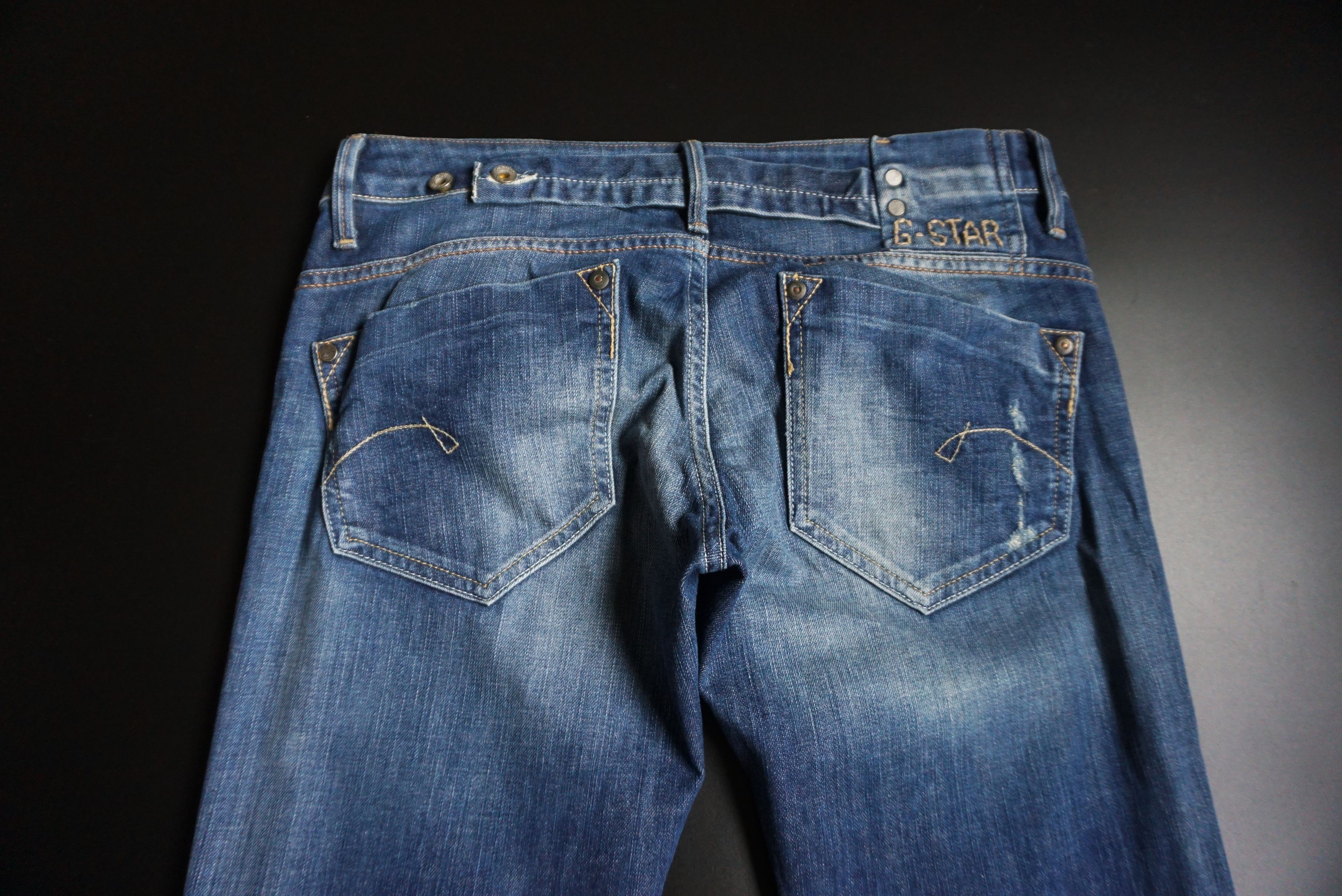 G-Star G-Star Raw jeans 30/32 Midge Straight WMN distressed denim Size 30" / US 8 / IT 44 - 17 Thumbnail