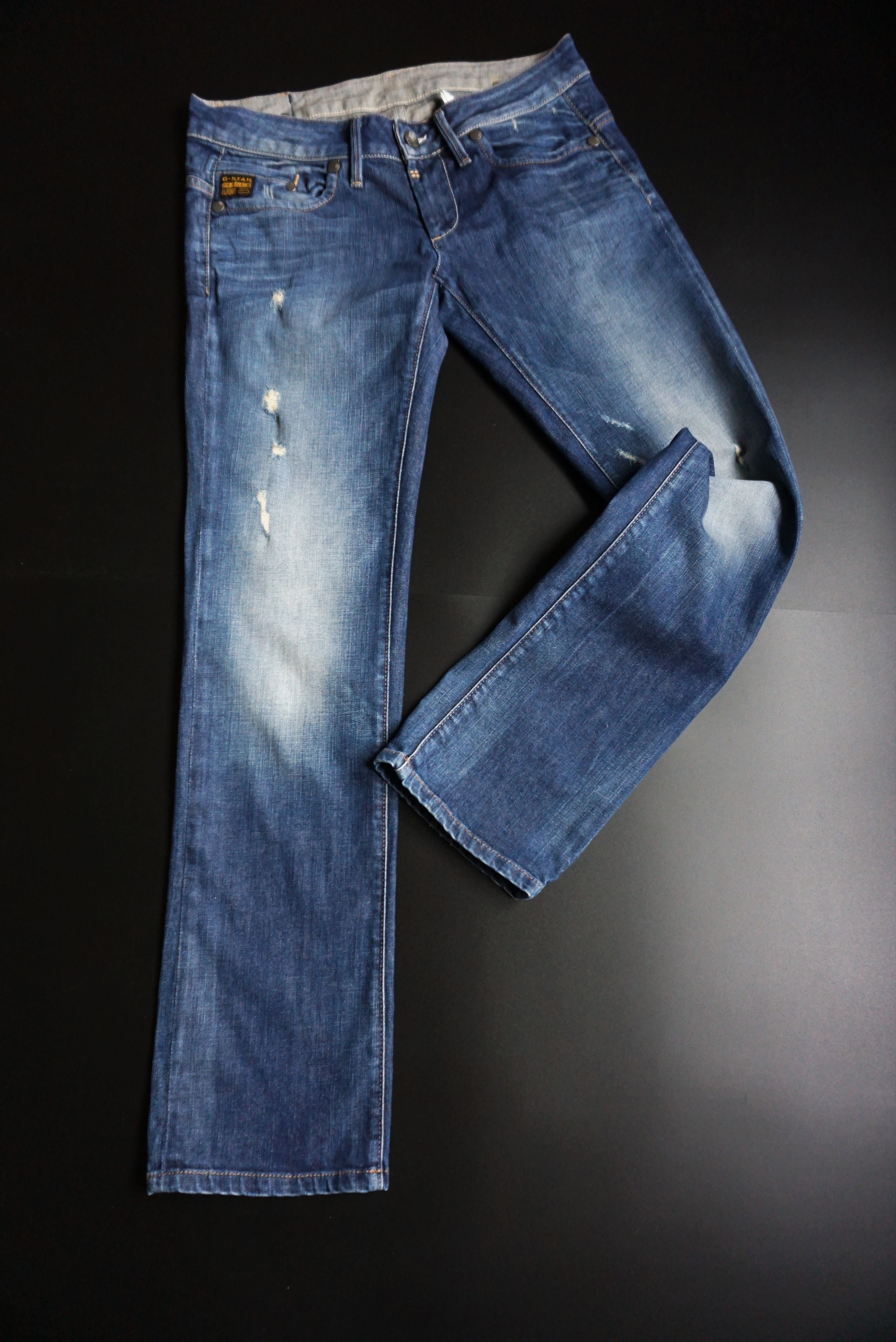 G-Star G-Star Raw jeans 30/32 Midge Straight WMN distressed denim Size 30" / US 8 / IT 44 - 15 Thumbnail