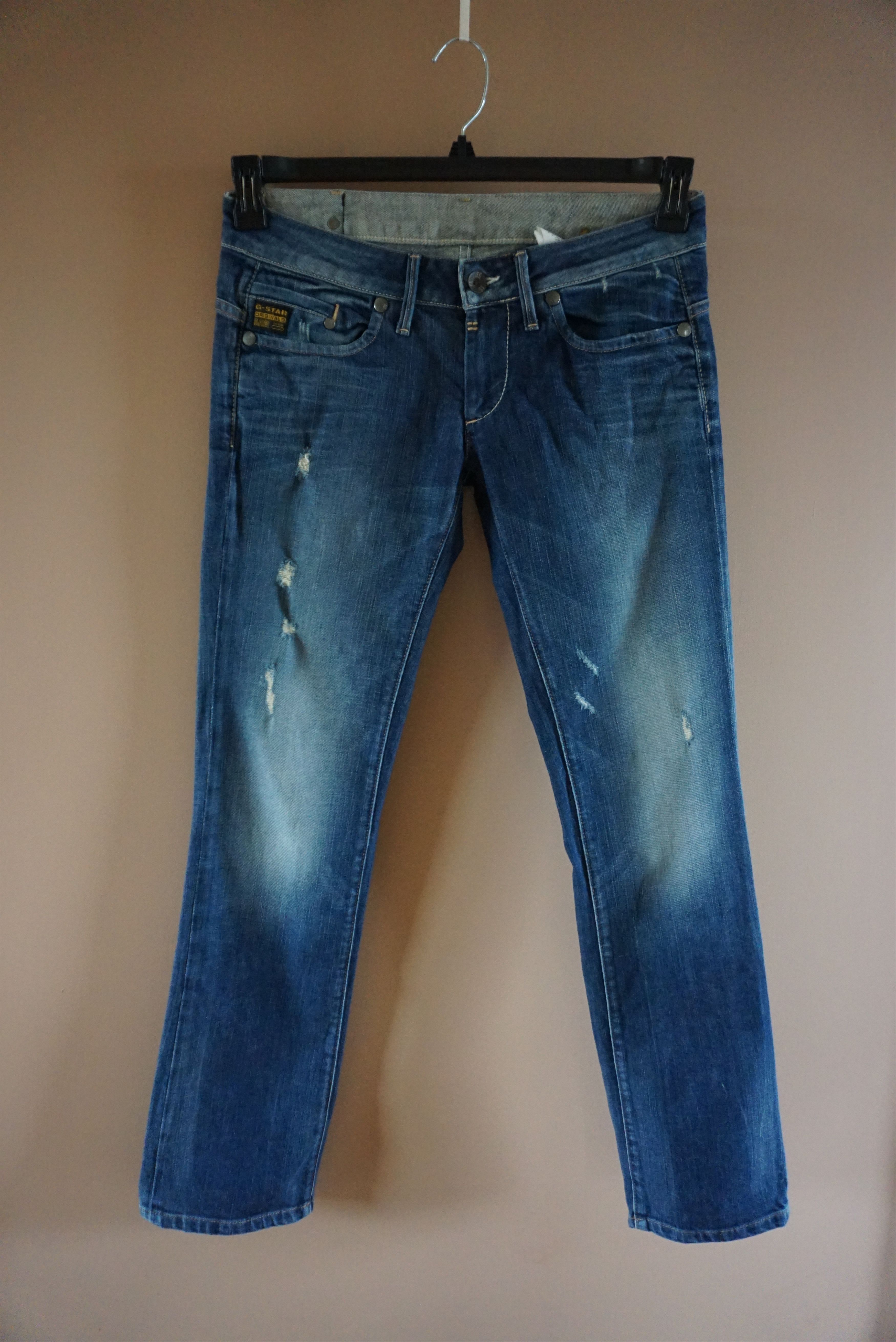 G-Star G-Star Raw jeans 30/32 Midge Straight WMN distressed denim Size 30" / US 8 / IT 44 - 21 Thumbnail