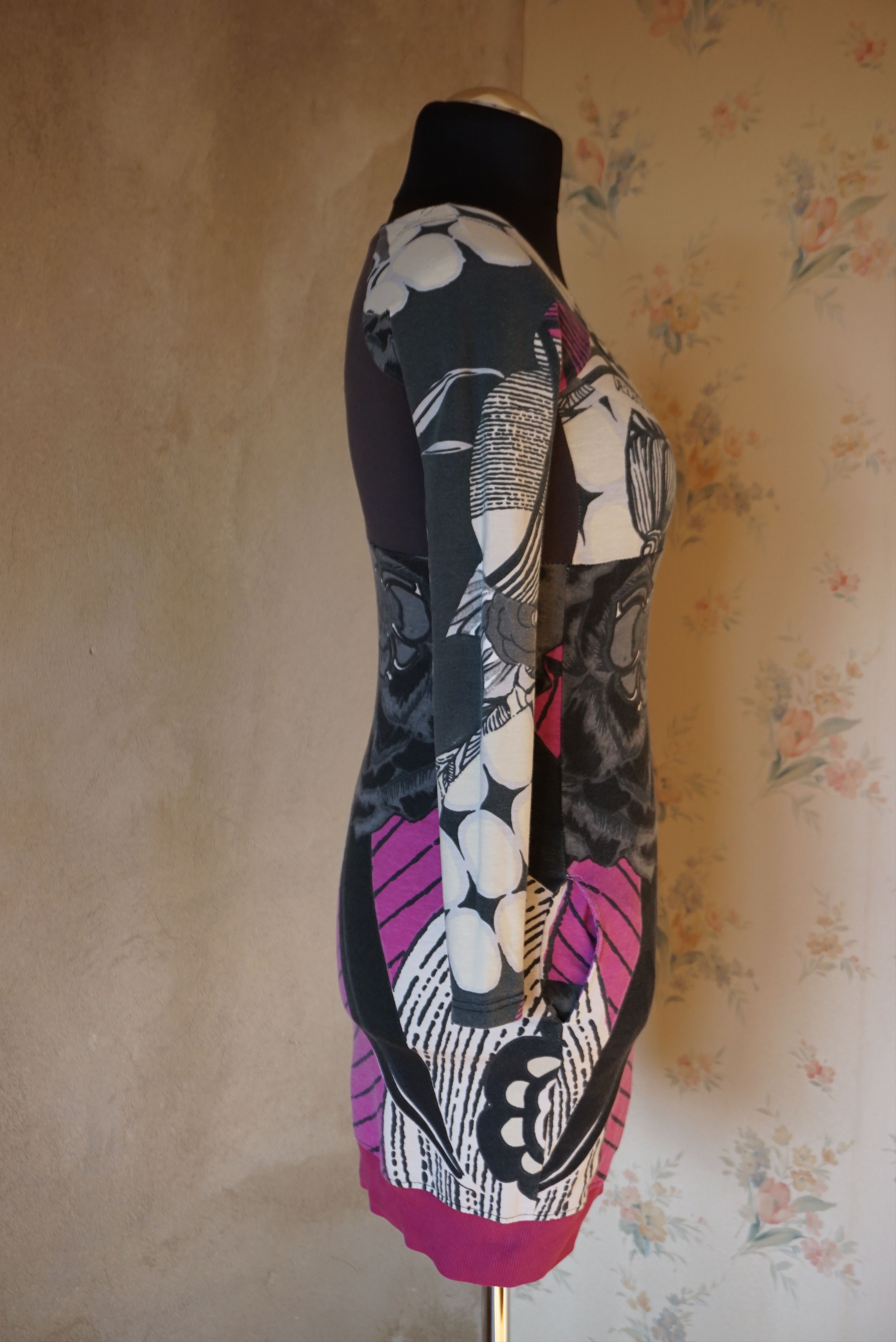 Designer Womens Desigual dress XS 0/2/4 patterned jersey casual tunic Size XS / US 0-2 / IT 36-38 - 11 Thumbnail