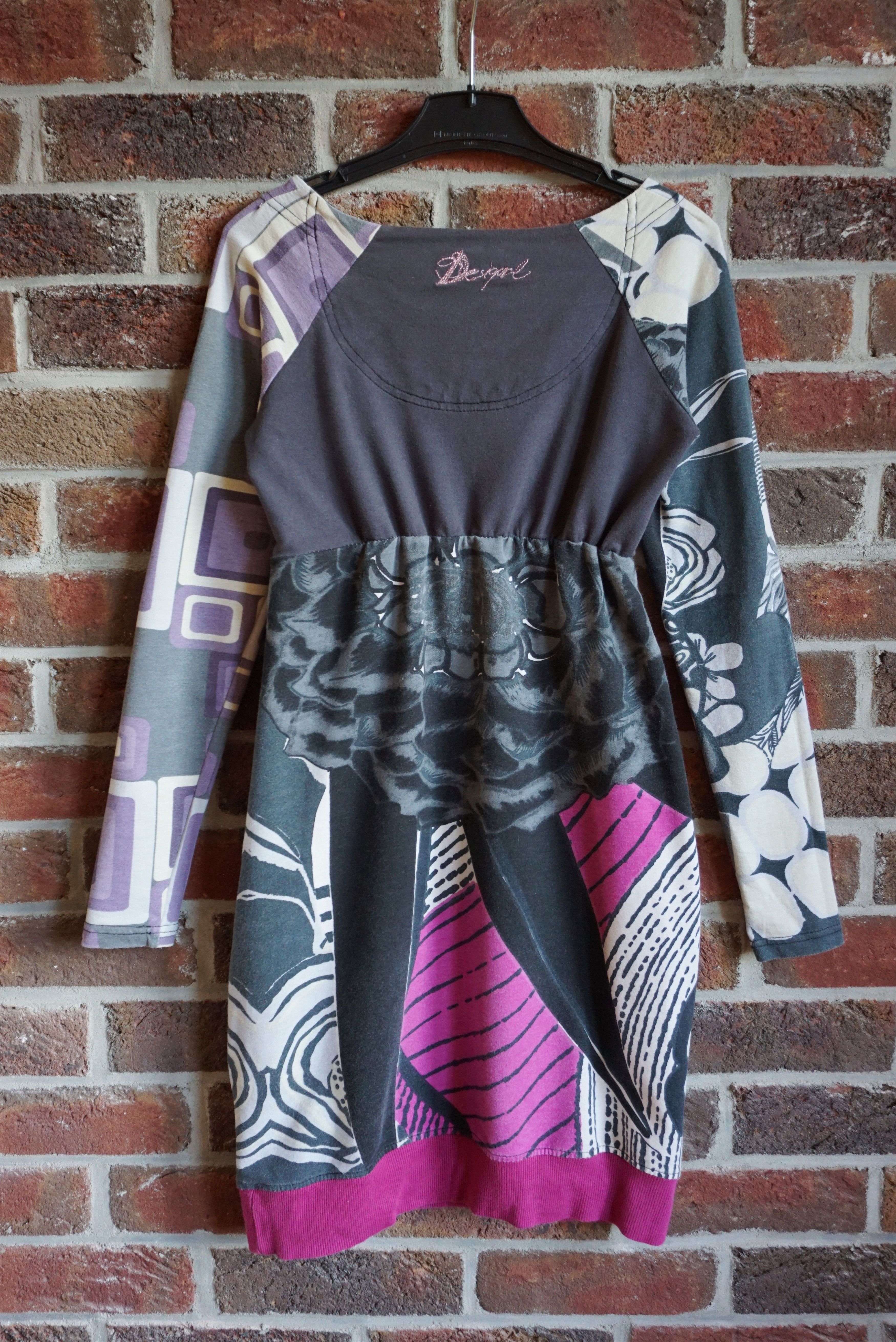 Designer Womens Desigual dress XS 0/2/4 patterned jersey casual tunic Size XS / US 0-2 / IT 36-38 - 5 Thumbnail
