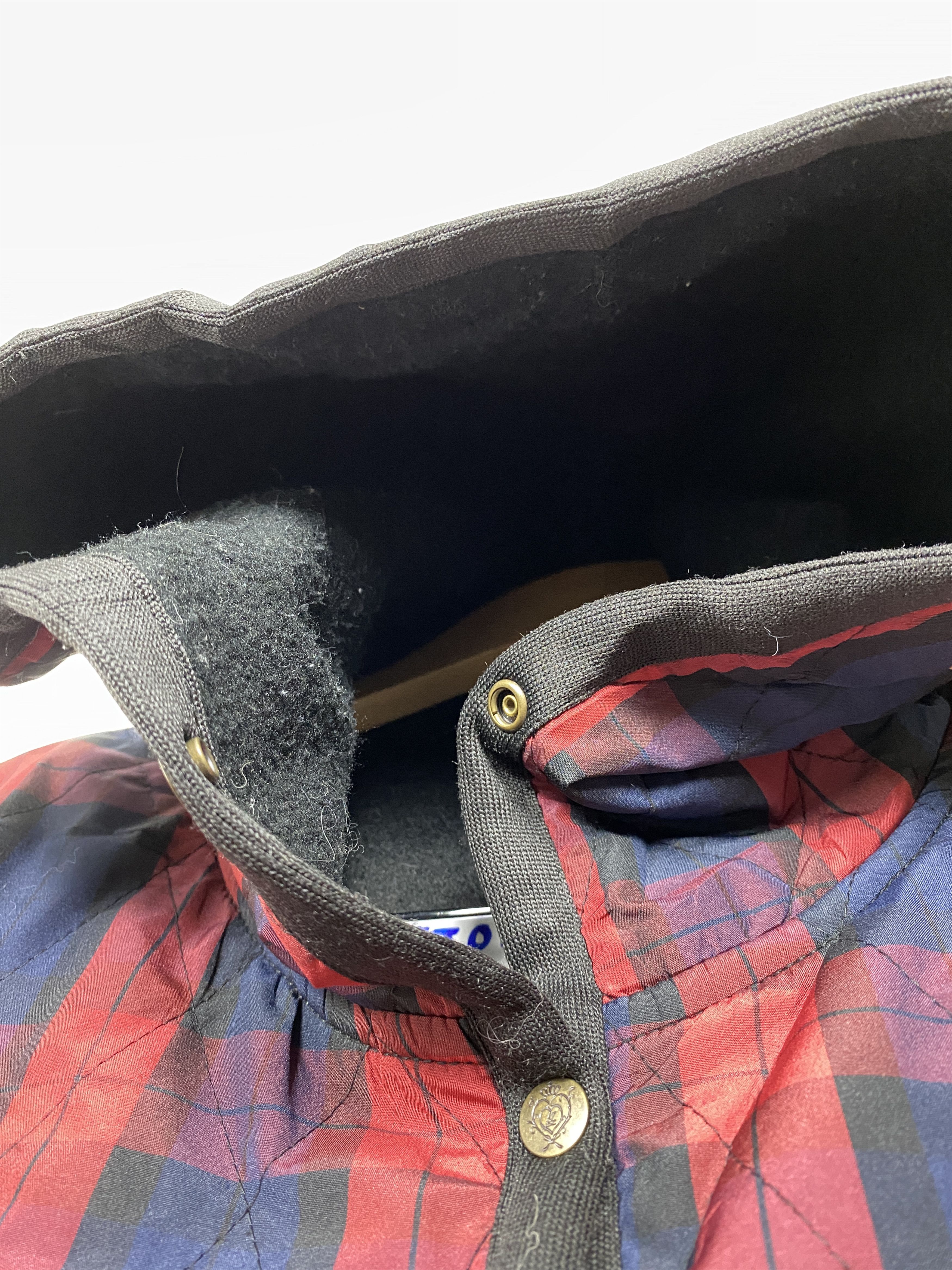 Flannel Vintage Quilted Plaid Hooded Jacket Size US XL / EU 56 / 4 - 8 Thumbnail
