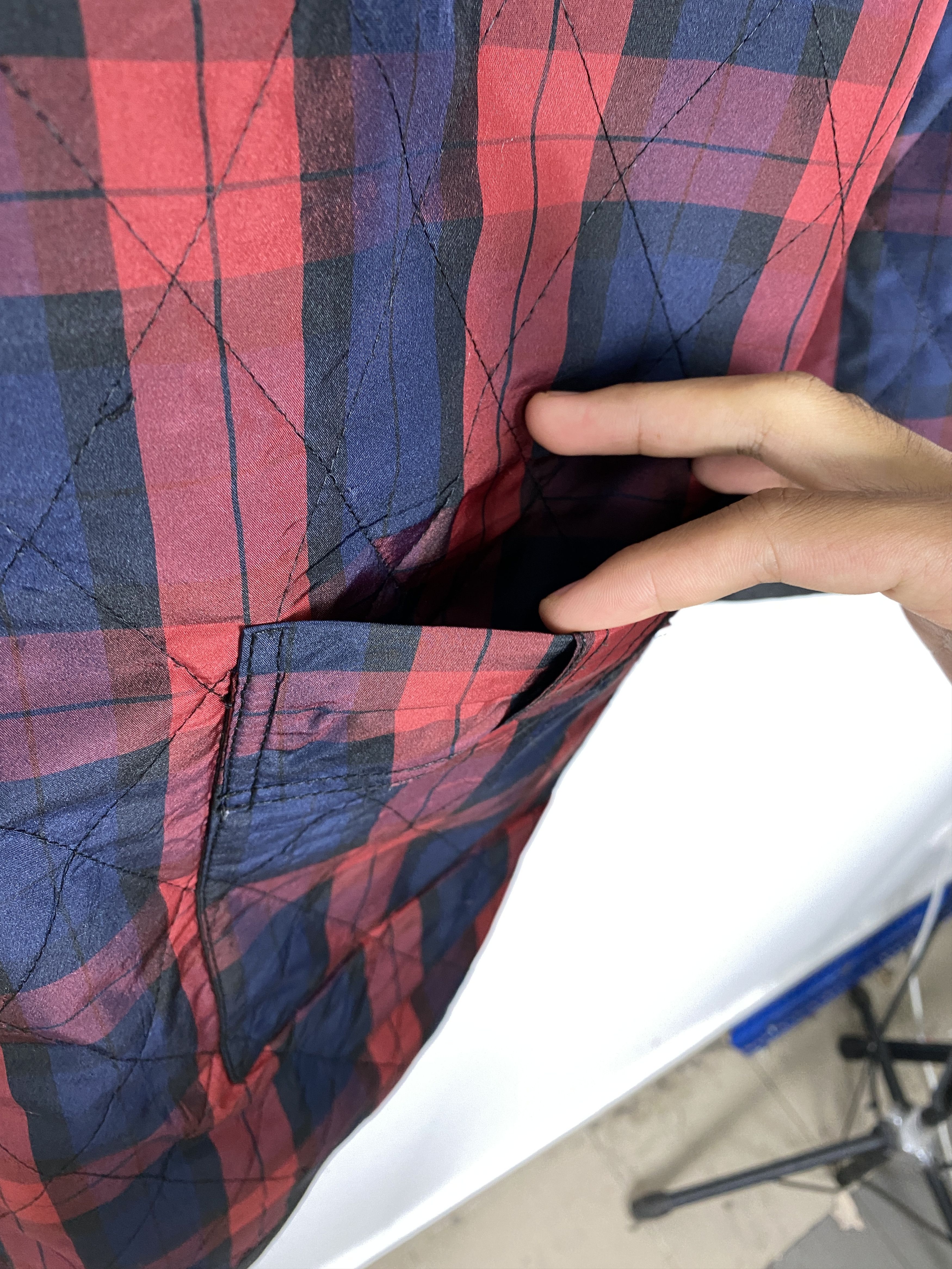 Flannel Vintage Quilted Plaid Hooded Jacket Size US XL / EU 56 / 4 - 9 Thumbnail