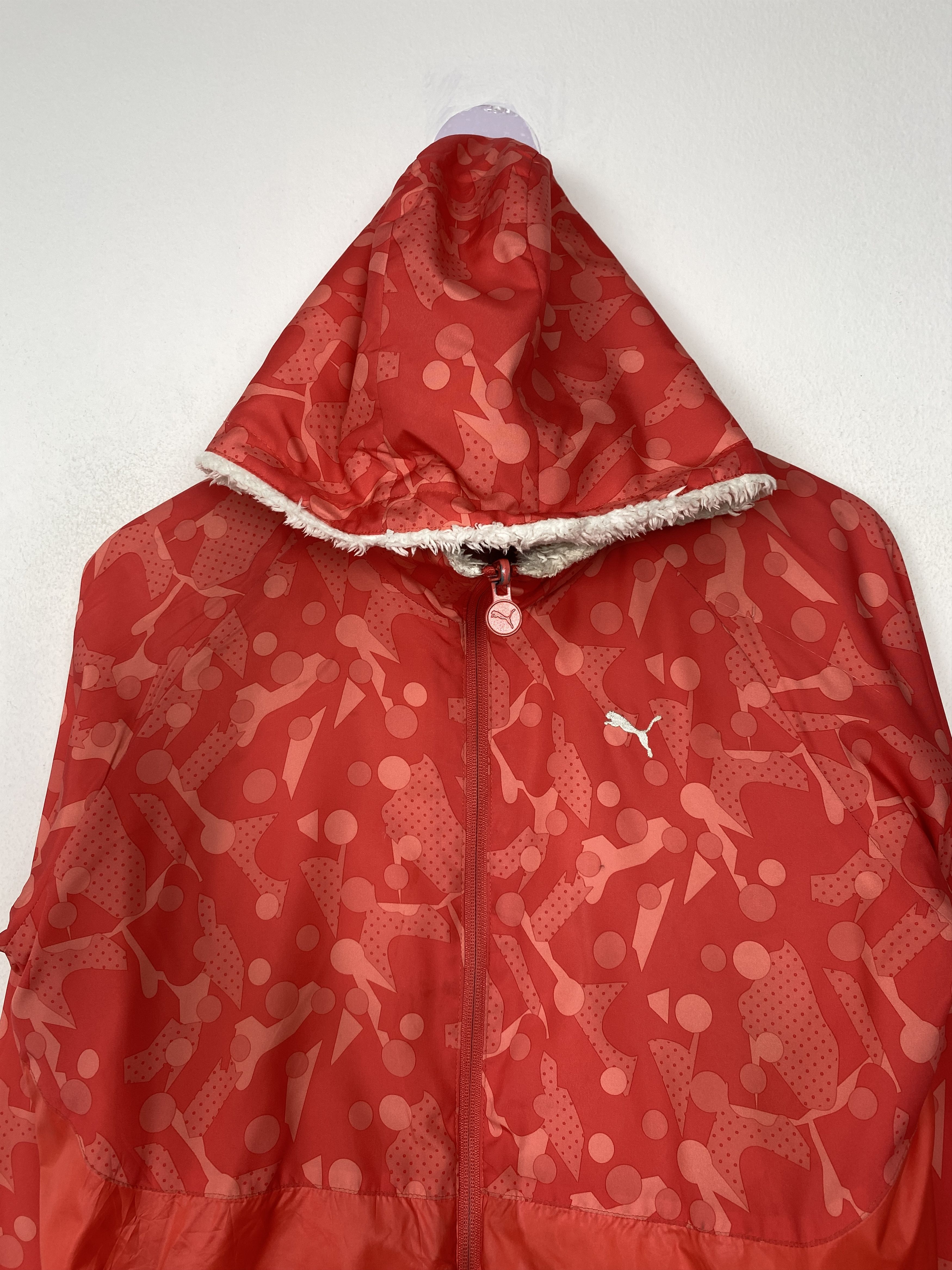 Puma Vintage PUMA Hoodie Zip Up Reversible Sherpa Jacket Size US XL / EU 56 / 4 - 2 Thumbnail