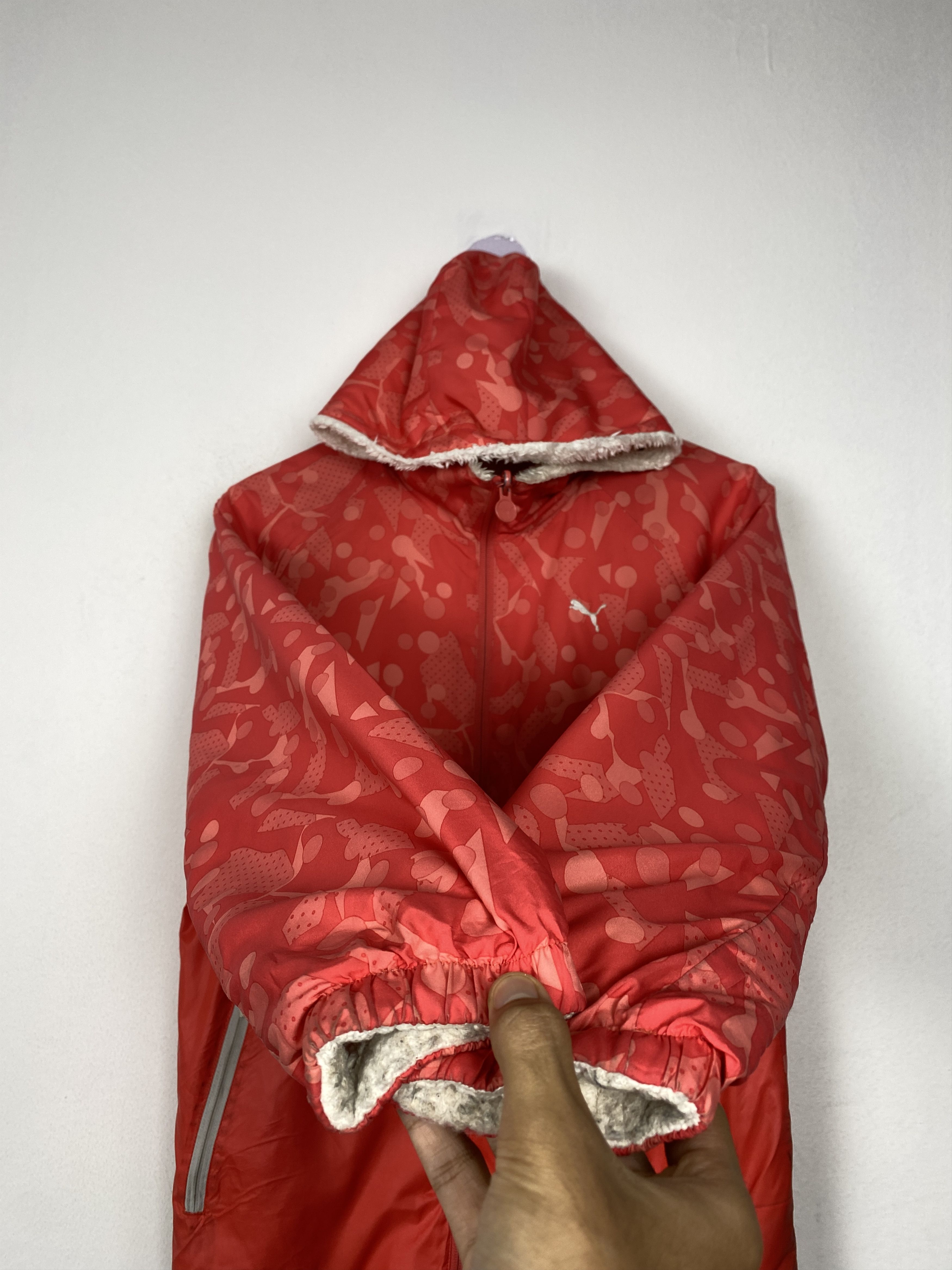 Puma Vintage PUMA Hoodie Zip Up Reversible Sherpa Jacket Size US XL / EU 56 / 4 - 4 Thumbnail