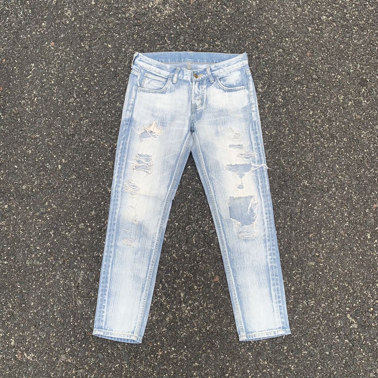 Lee SUPER DISTRESSED! Lee Light Wash Jeans Ripped Ankle Pants Size US 29 - 1 Thumbnail