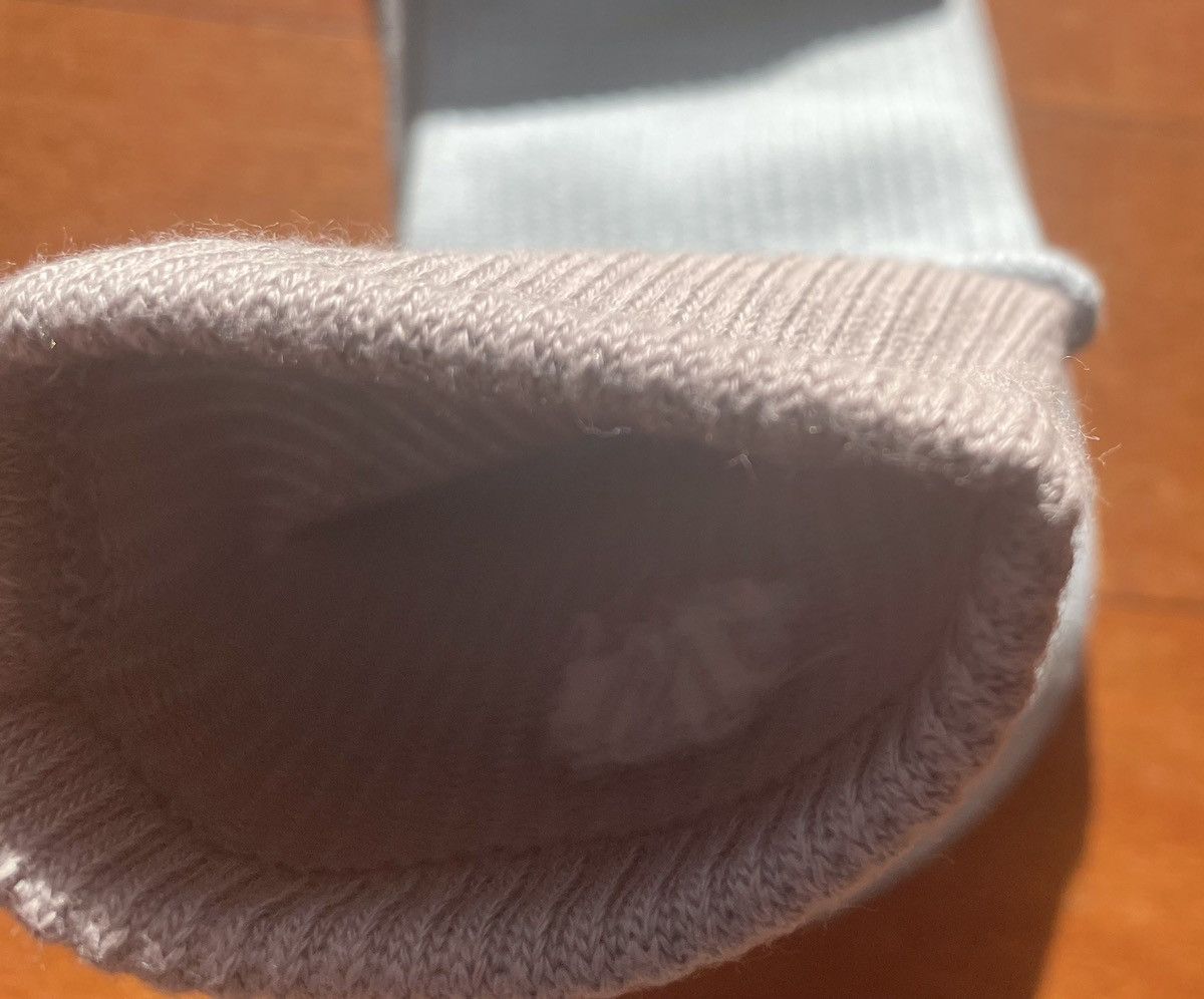 JW Anderson × Uniqlo UNC Blue Grey Layered Socks Dress Crew Cotton Logo Ribbed Size ONE SIZE - 12 Thumbnail