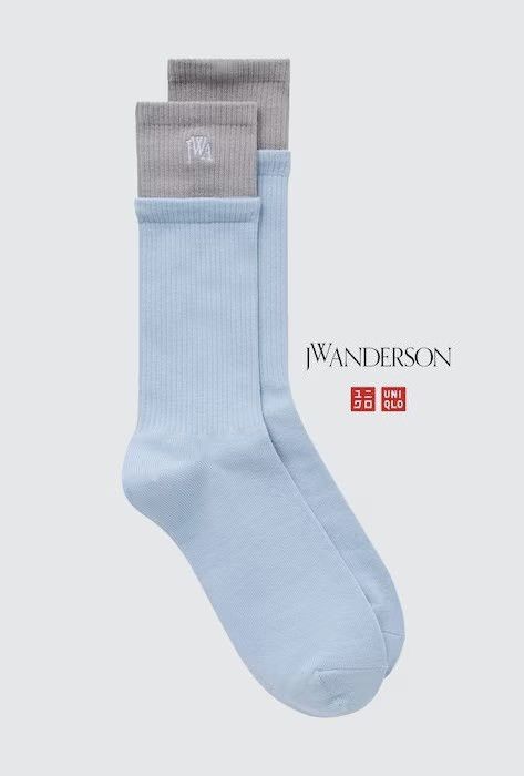 JW Anderson  Uniqlo Pink Red Color Block Half Socks Dress Crew U Split  Logo | Grailed