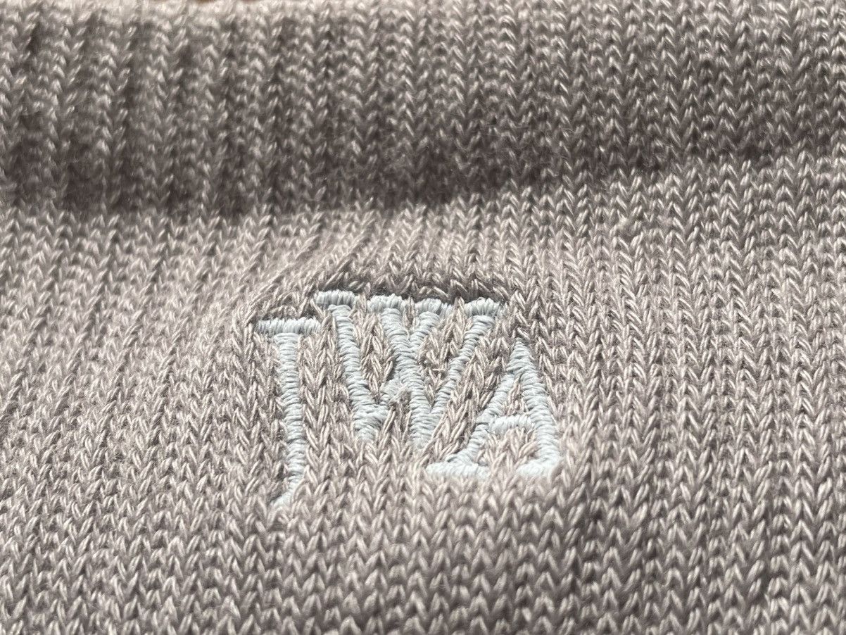 JW Anderson × Uniqlo UNC Blue Grey Layered Socks Dress Crew Cotton Logo Ribbed Size ONE SIZE - 7 Thumbnail